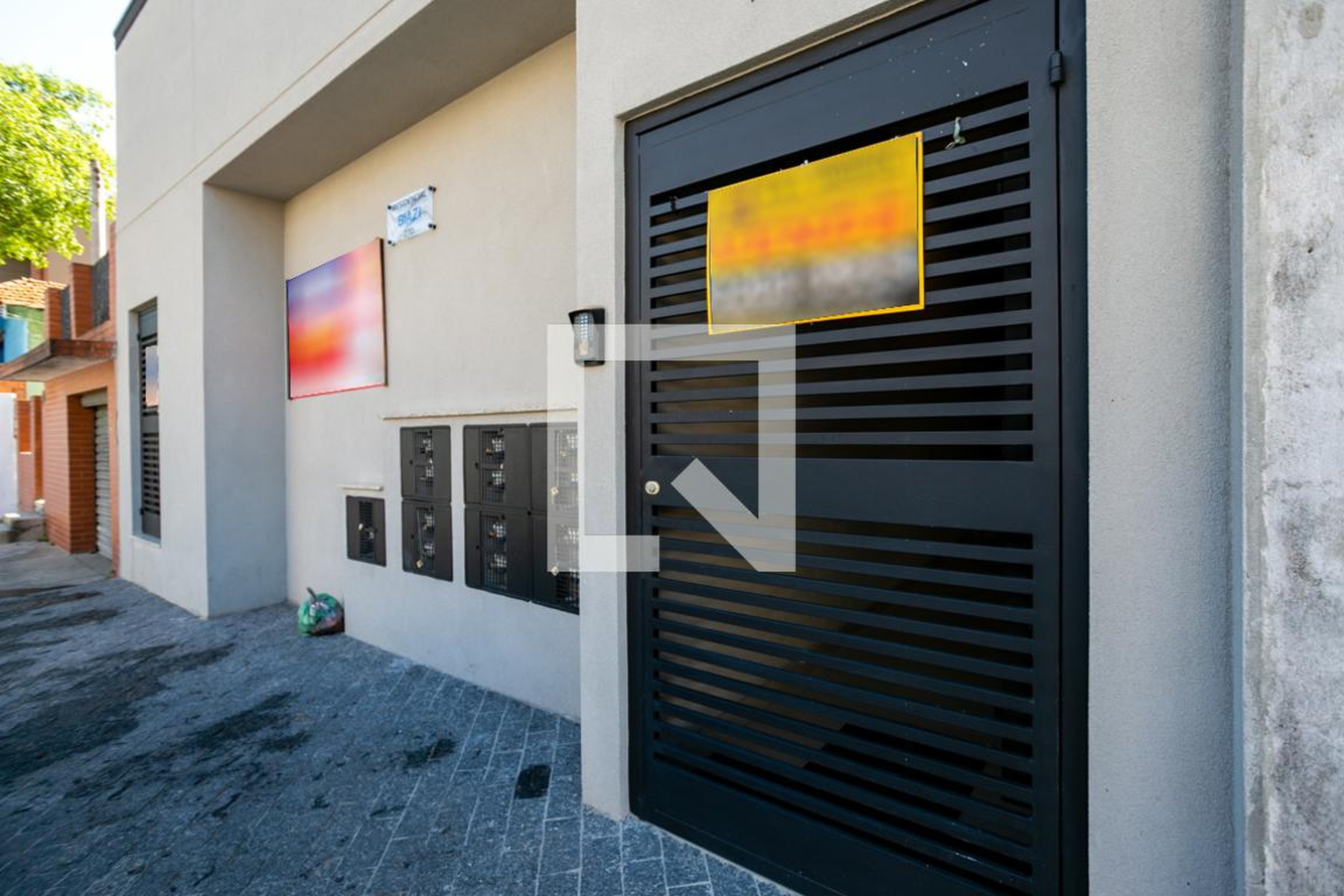 Fachada do condomínio Residencial Biazi