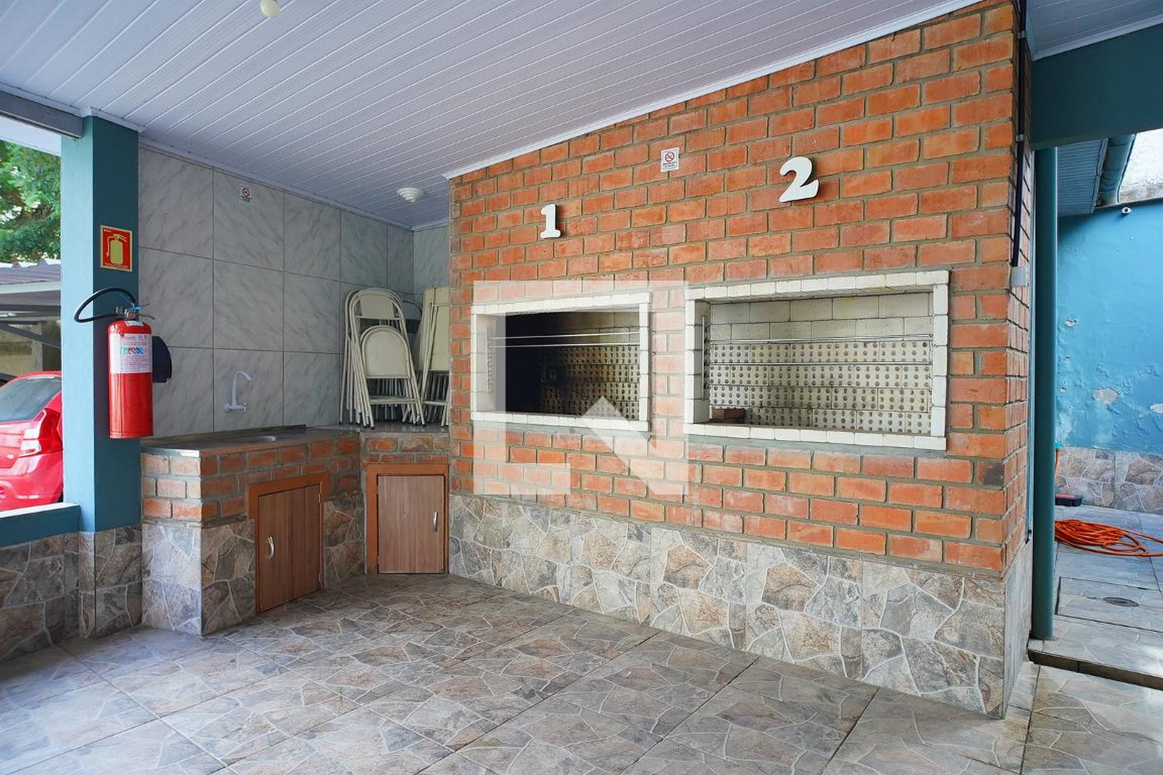 Área comum - Churrasqueira - Residencial Piratini Açorianos I