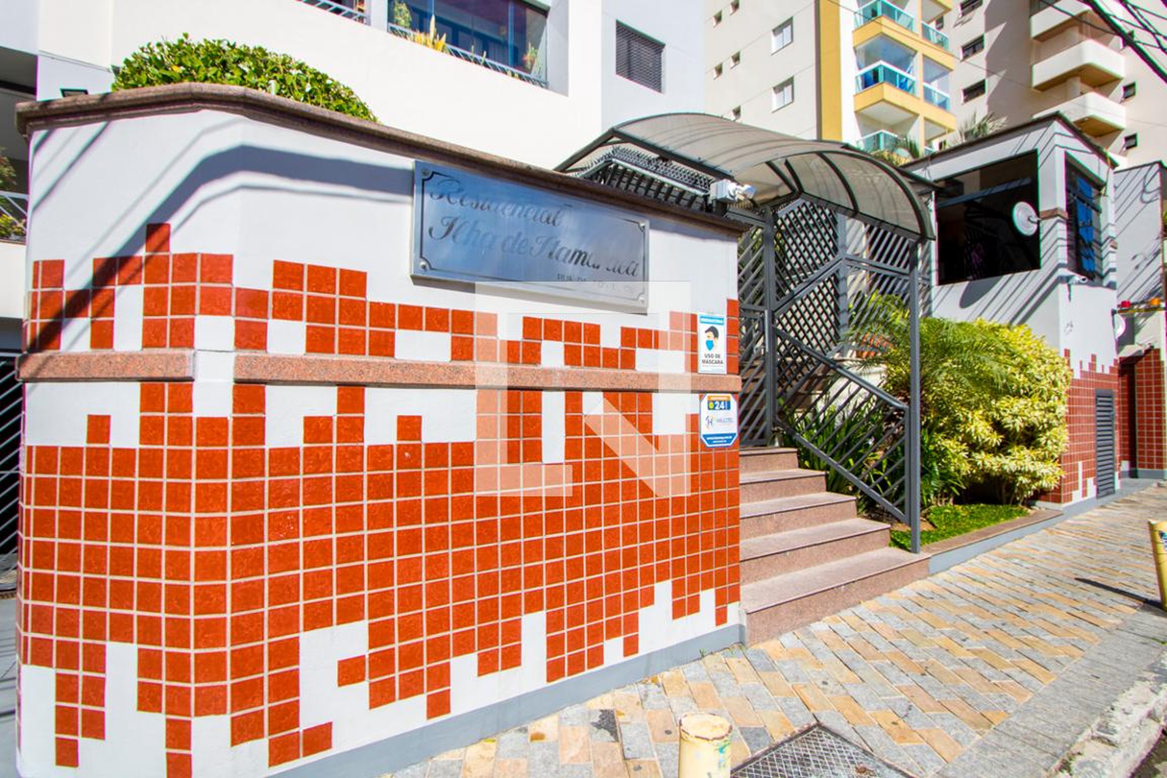 Fachada do condomínio Residencial Ilha de Itamaracá