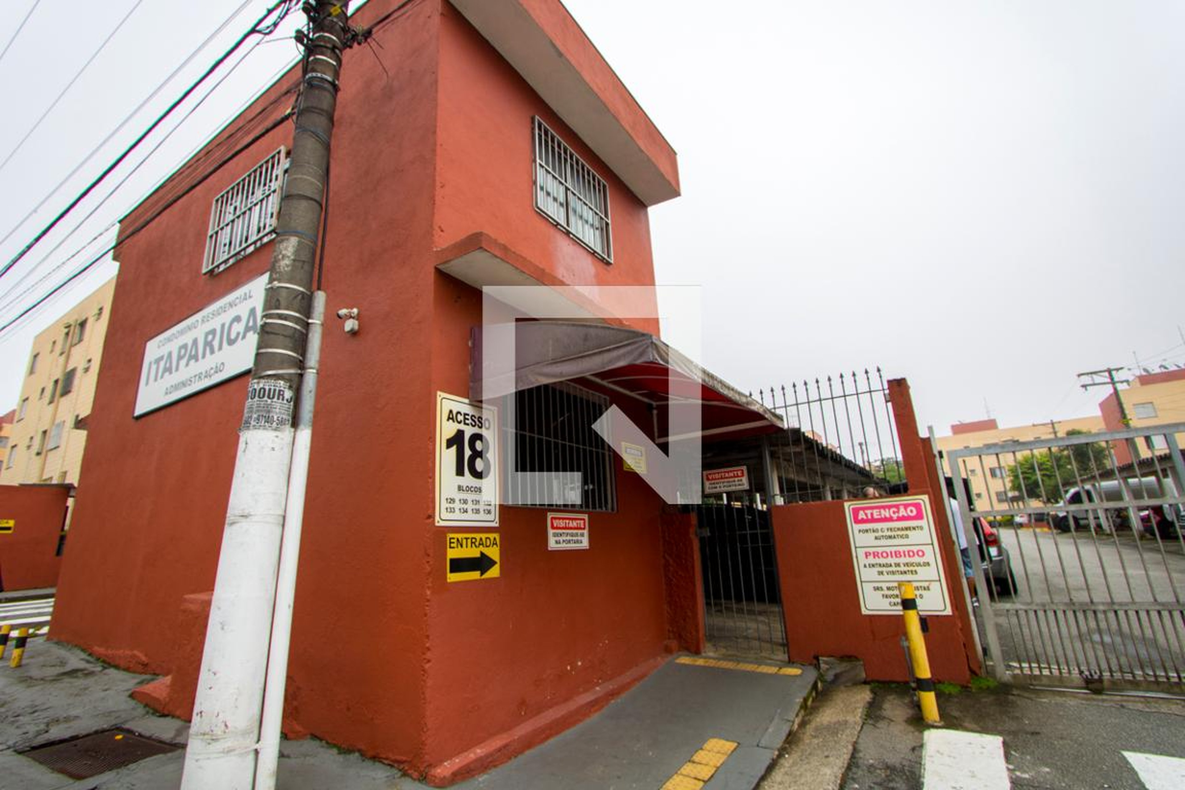 Fachada do condomínio Residencial Itaparica