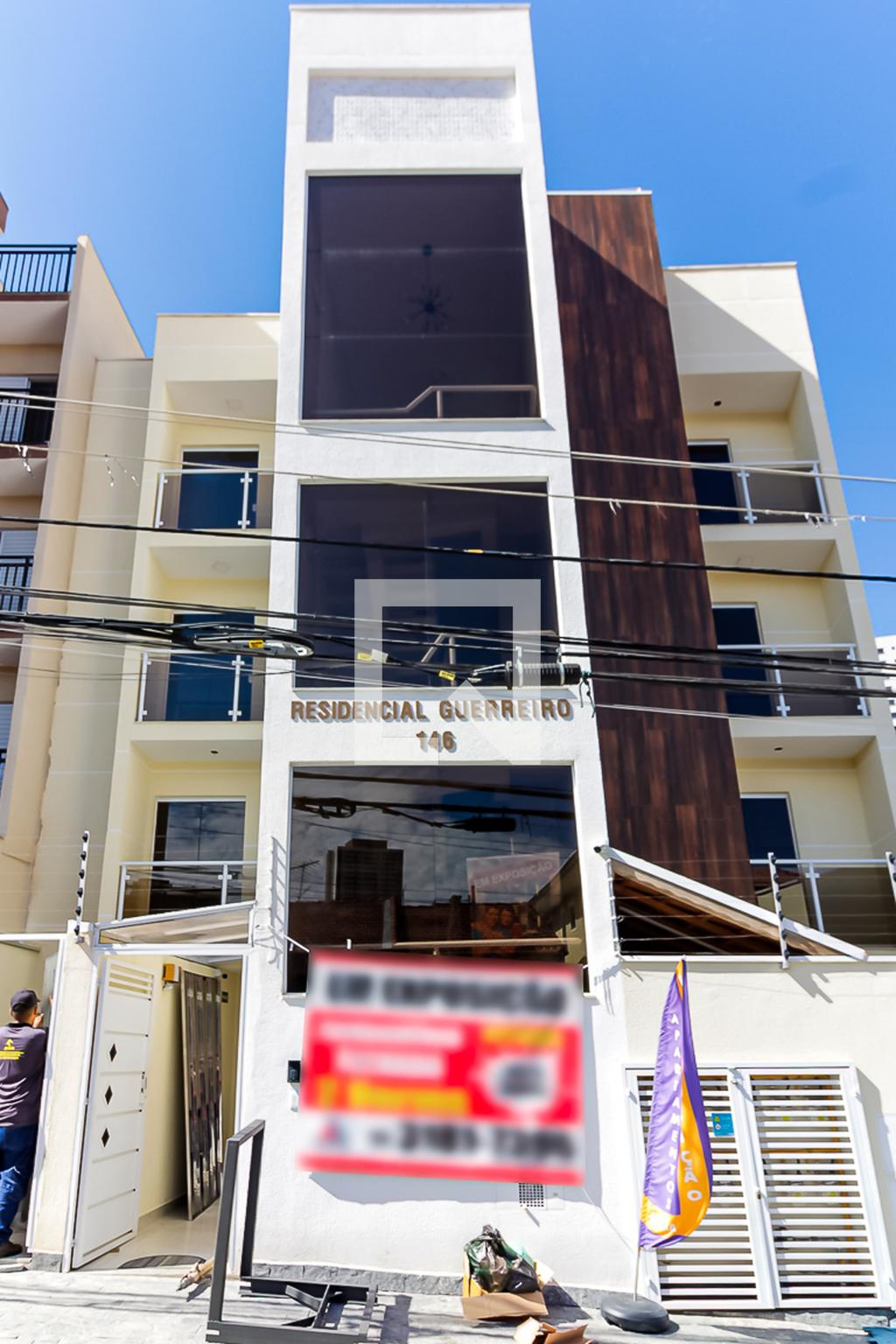 Fachada do Condomínio Residencial Guerreiro