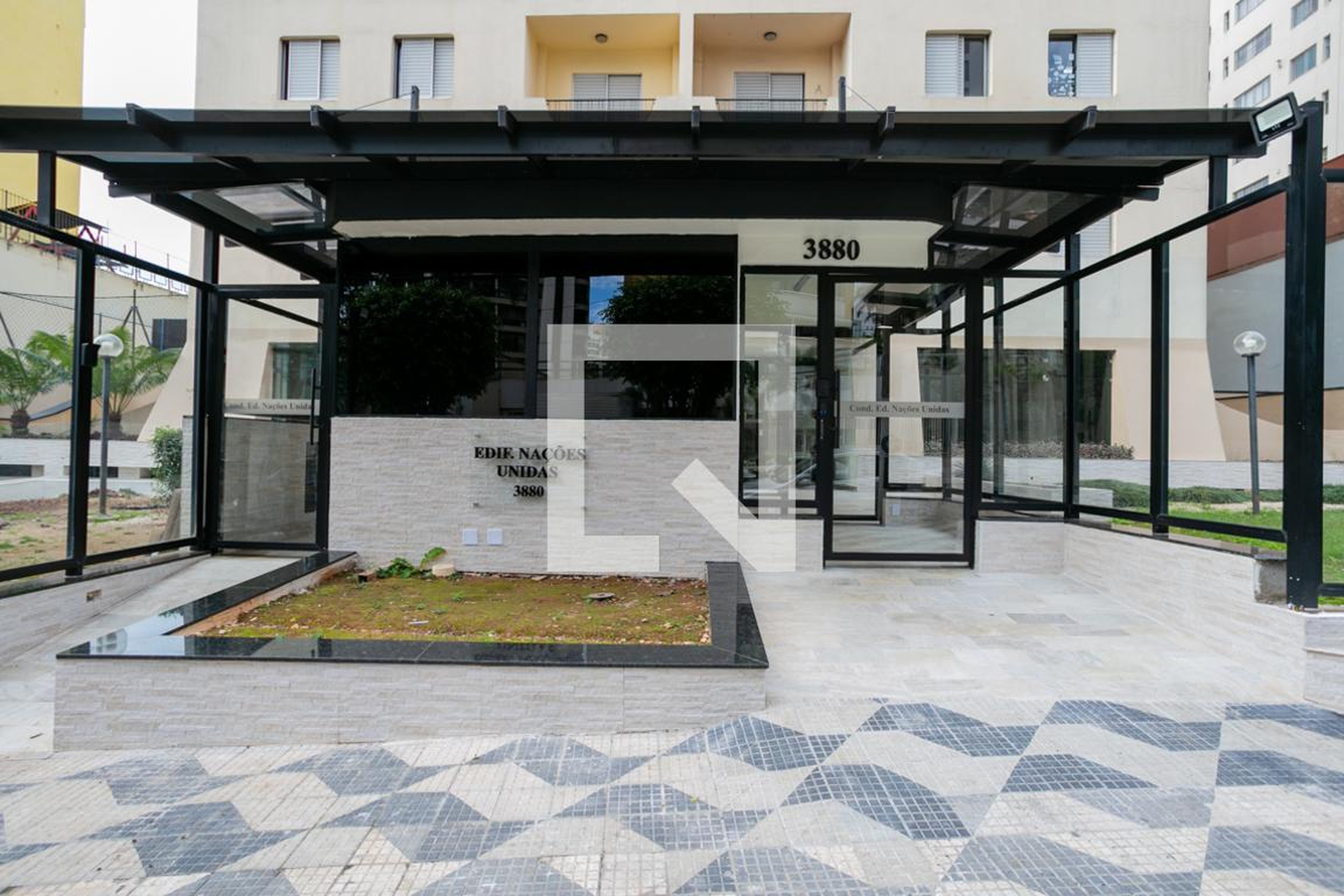 Fachada do condomínio Condomínio Nações Unidas