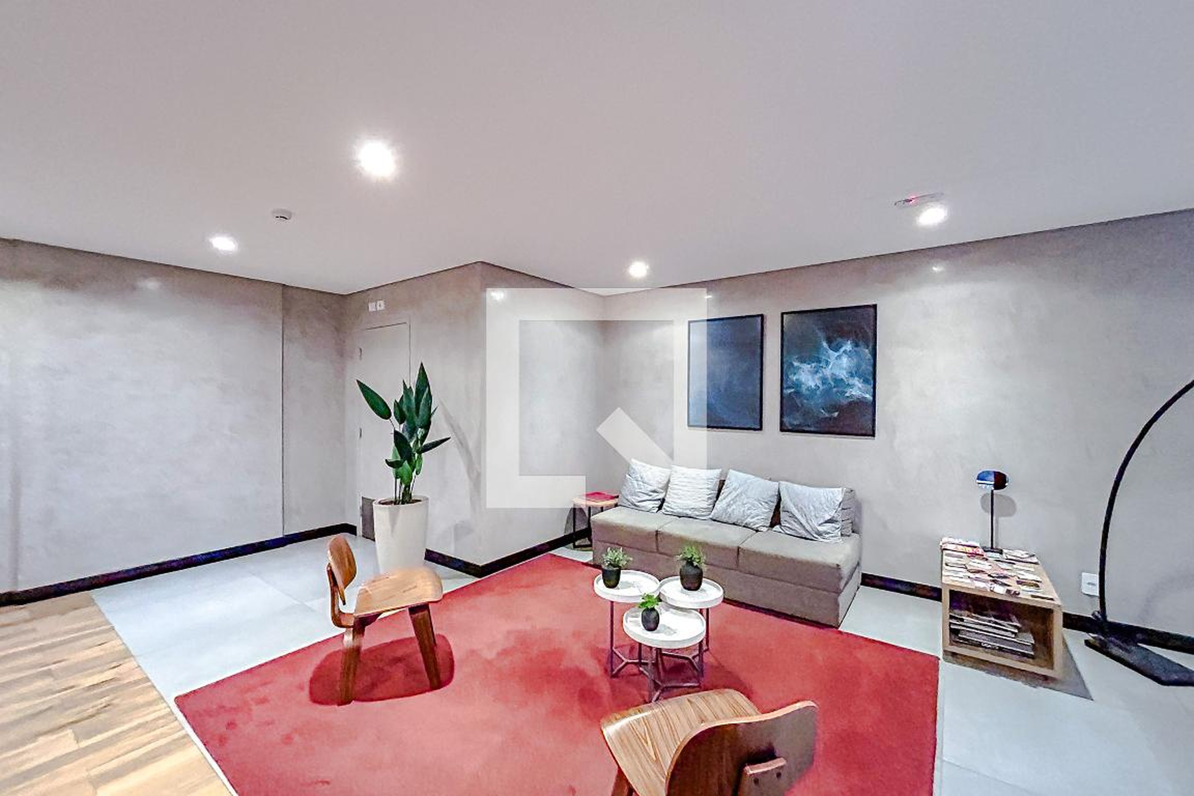 Hall social Condomínio Raizes Guilhermina Esperança