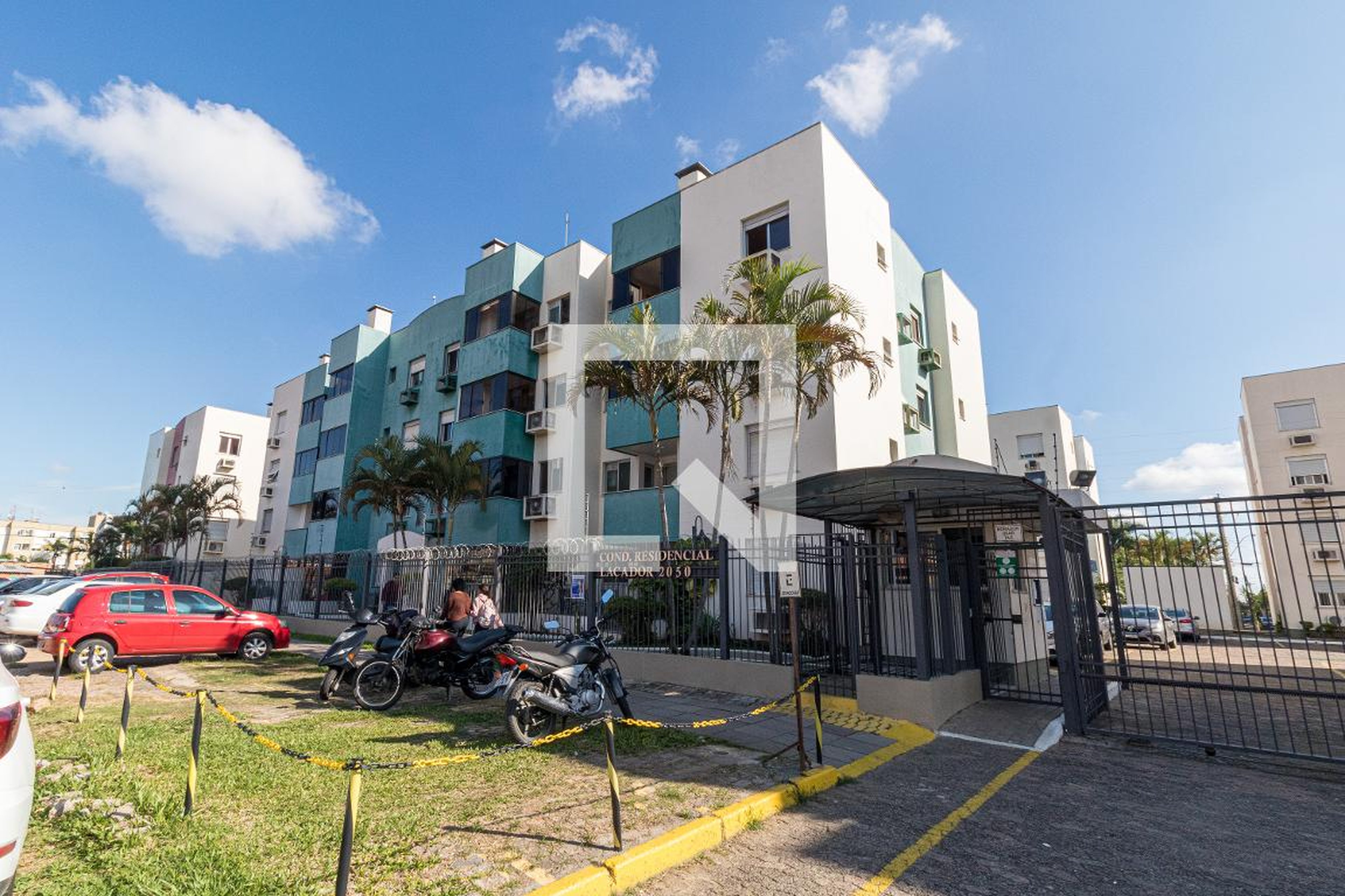 Fachada do condomínio Residencial Laçador