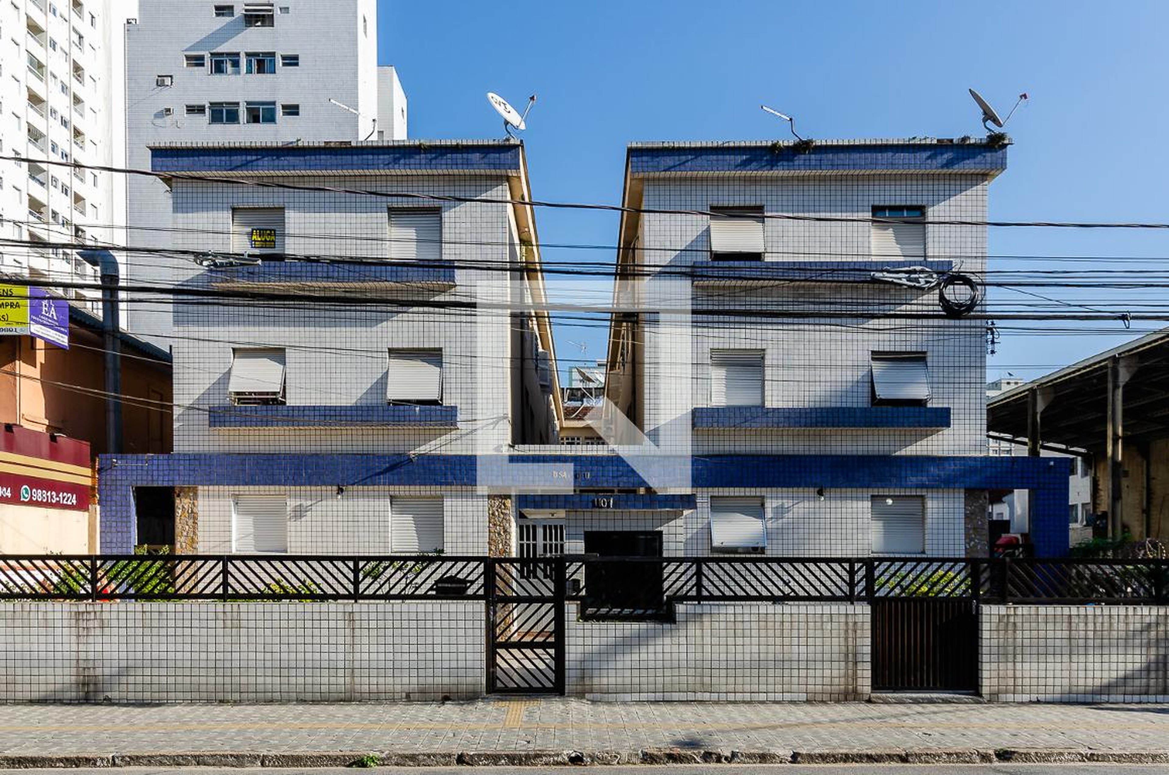 Fachada Condomínio em Avenida Presidente Wilson, 1107