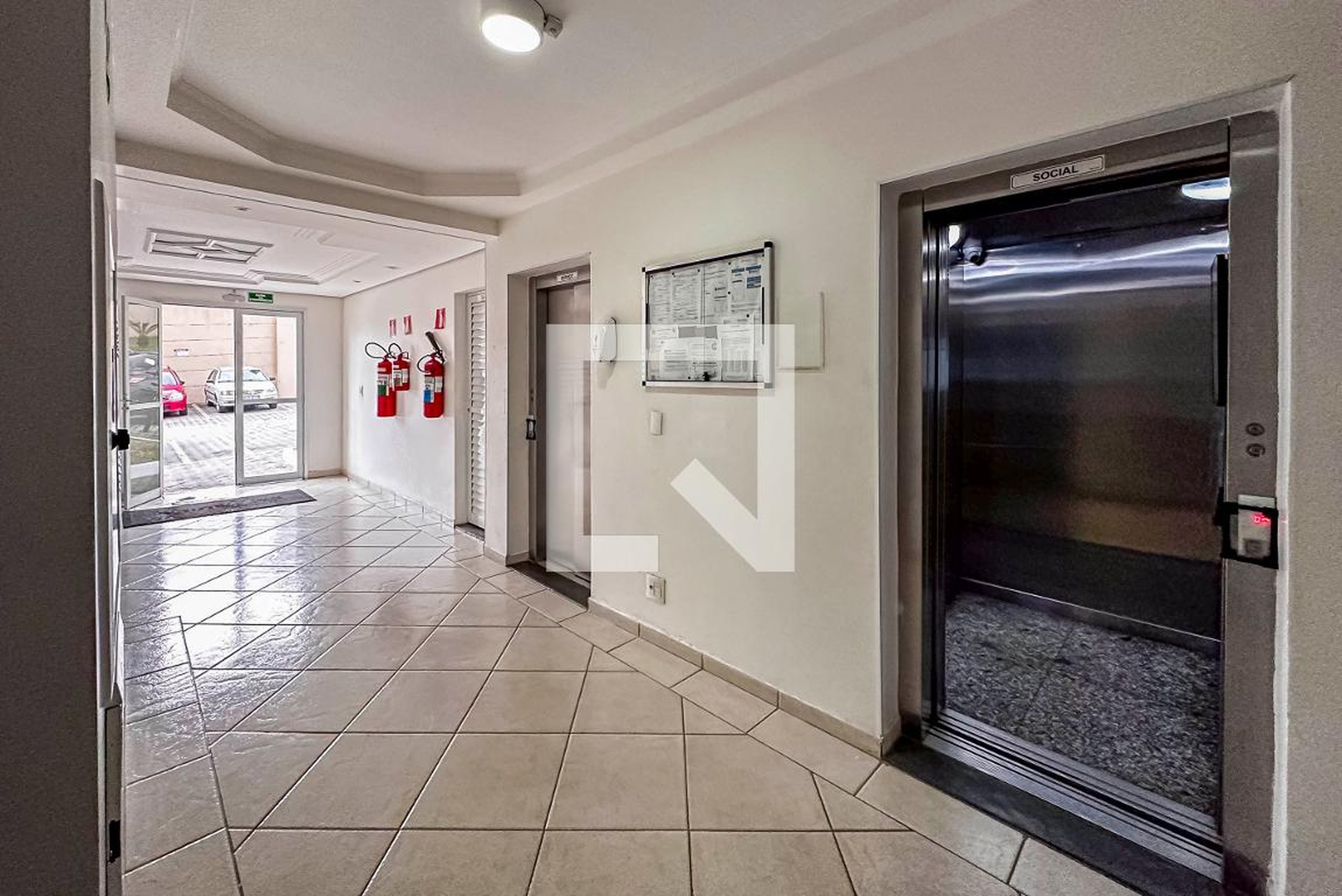 Hall de entrada - Residencial Nova Santo André