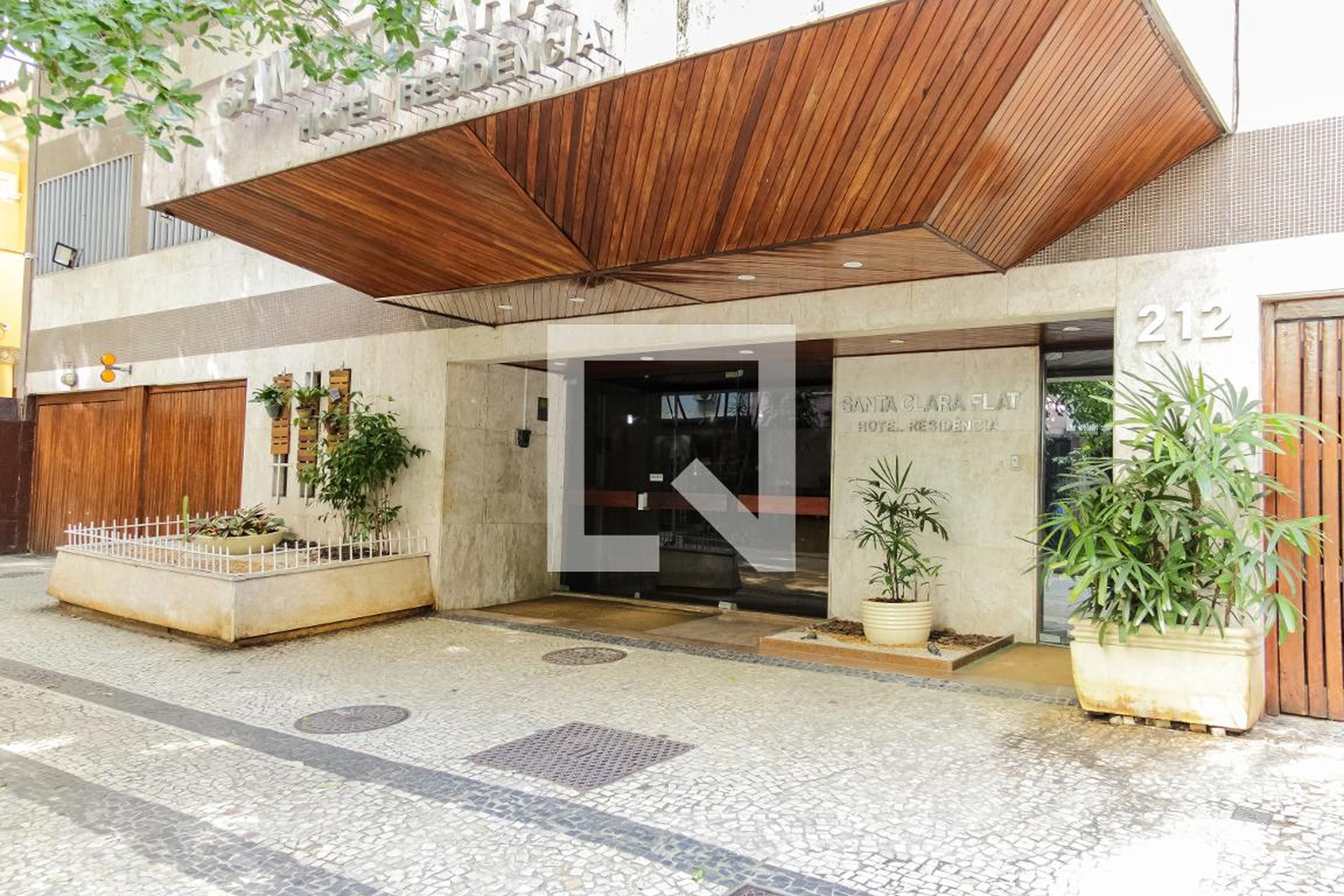 Entrada - Edifício Santa Clara Flat Hotel Residencia