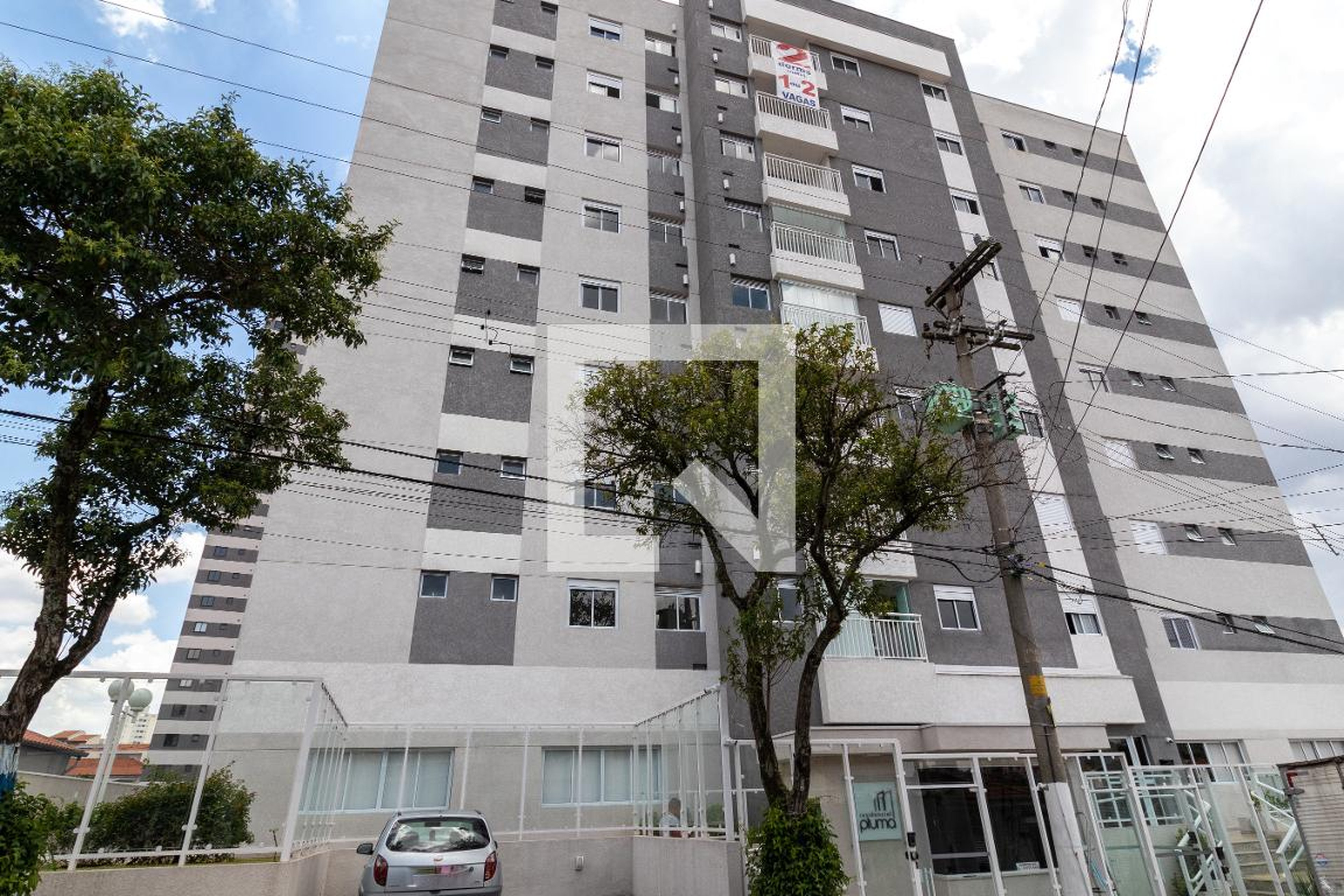 Fachada do Condomínio Residencial Pluma