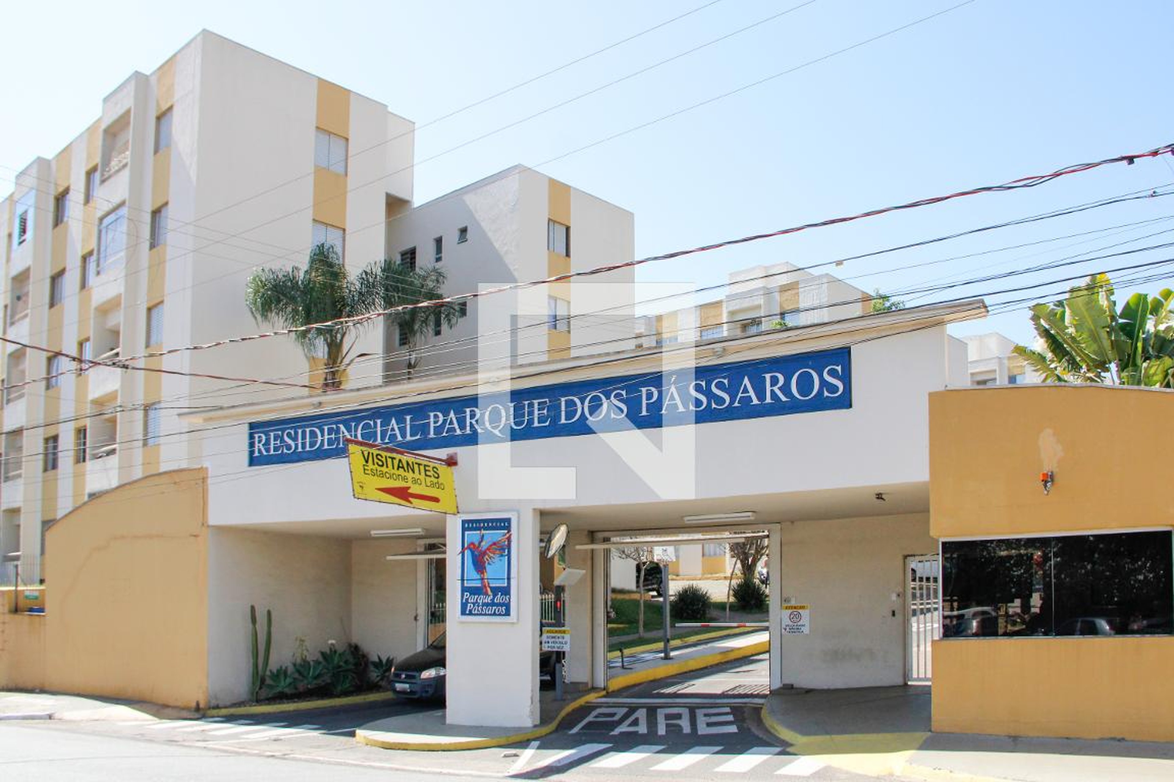 Fachada do Condomínio Residencial Parque dos Pássaros