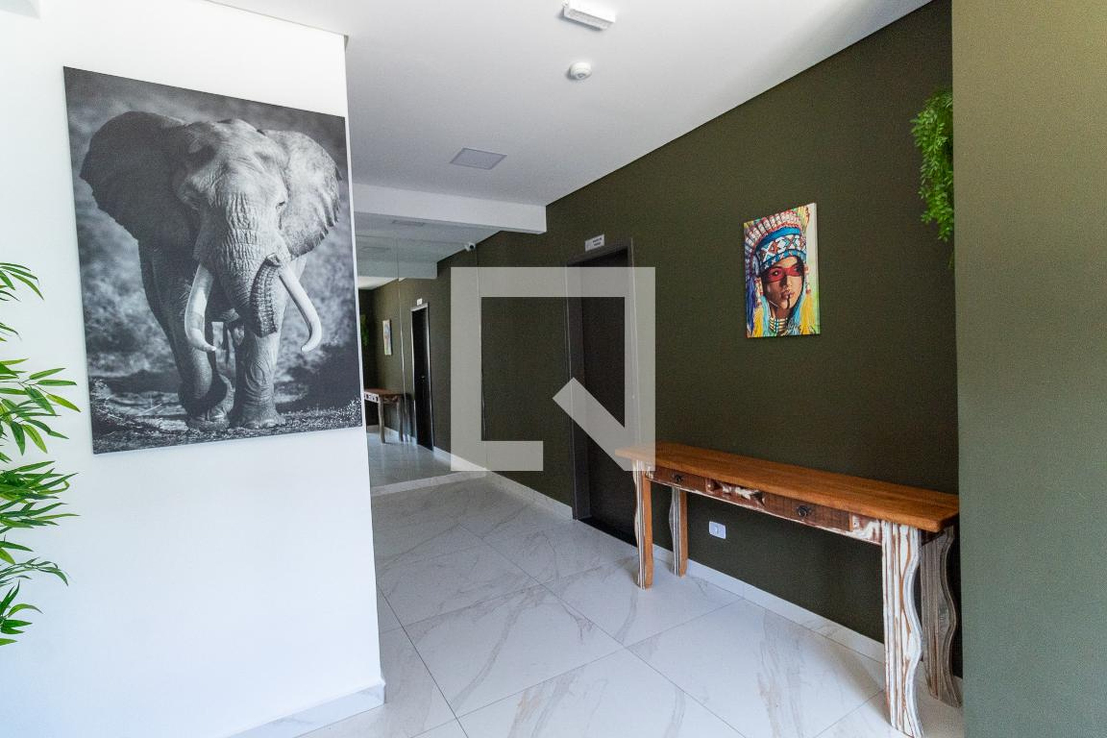 Hall de entrada - Firmiano Cardoso Residencial