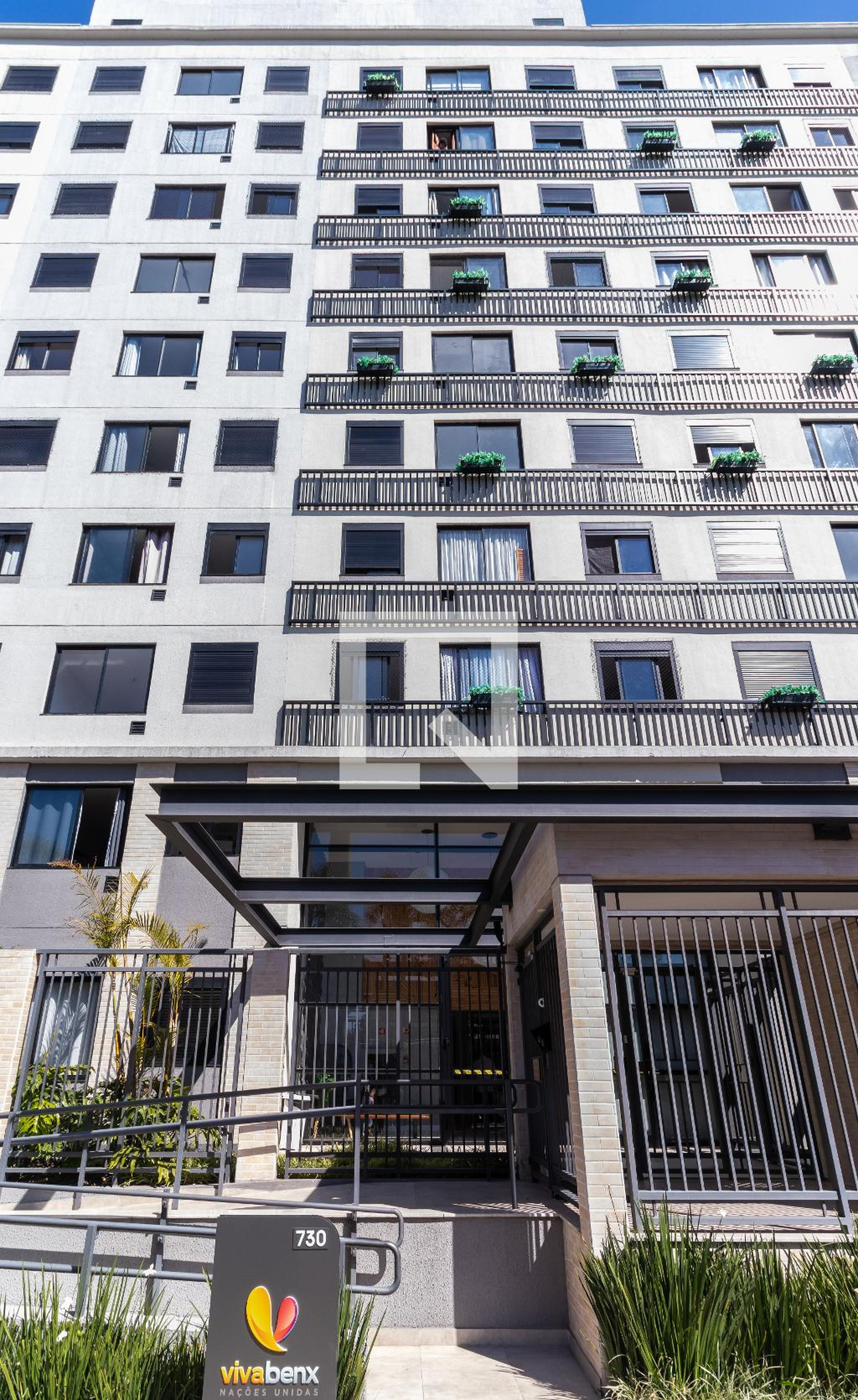 Fachada do Condomínio Condomínio Viva Benx Nações Unidas