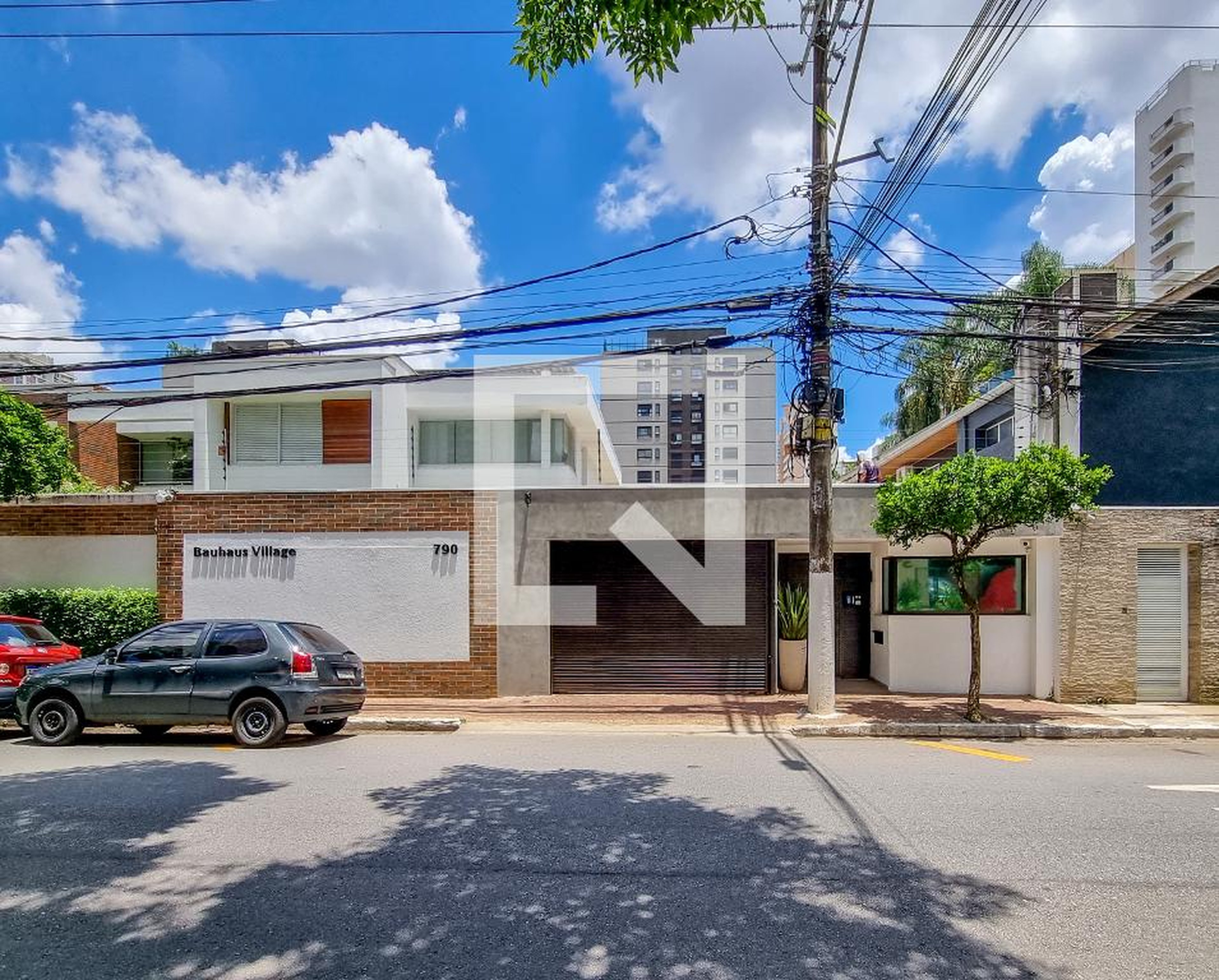 Fachada do Condomínio Residencial Bauhaus Village