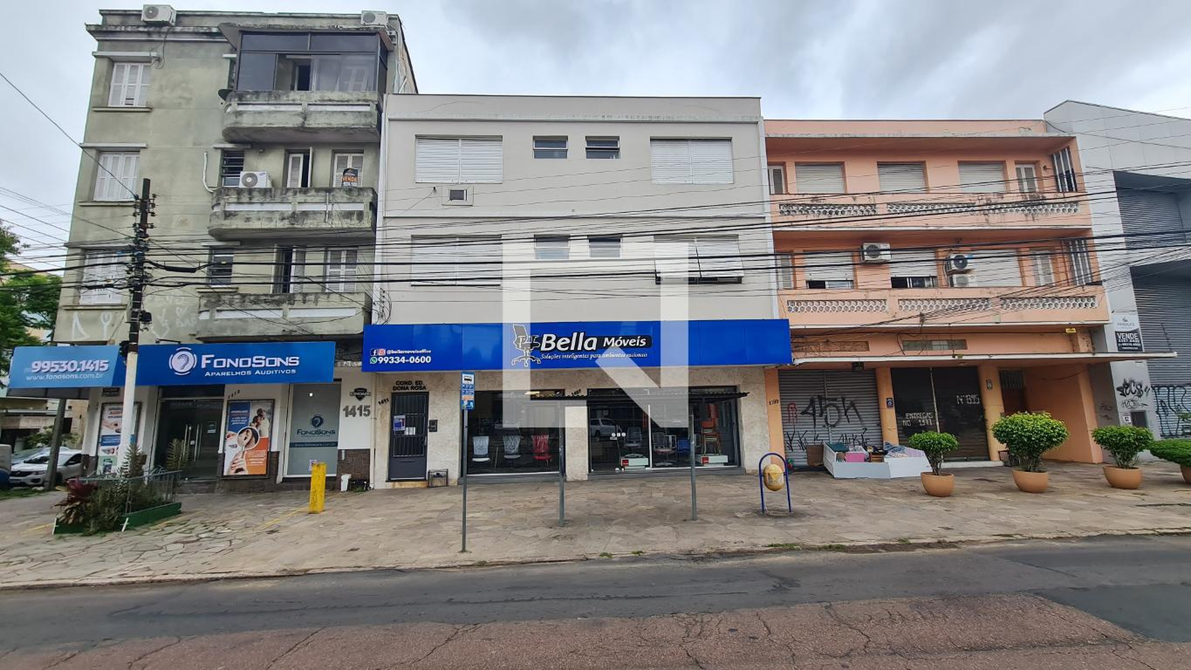 Fachada do prédio Edifício Dona Rosa