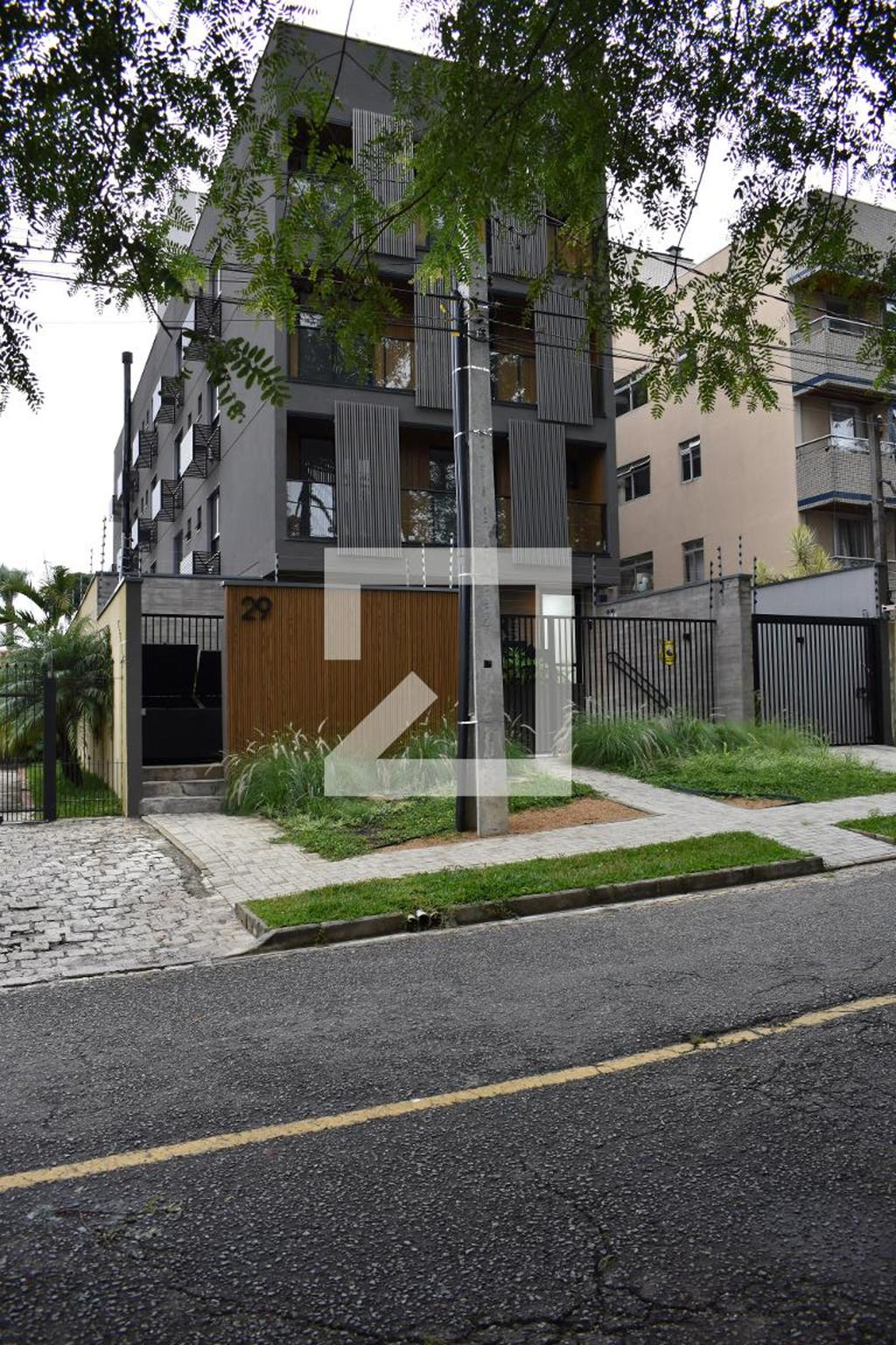 Fachada do condomínio Condomínio Berlin Coliving