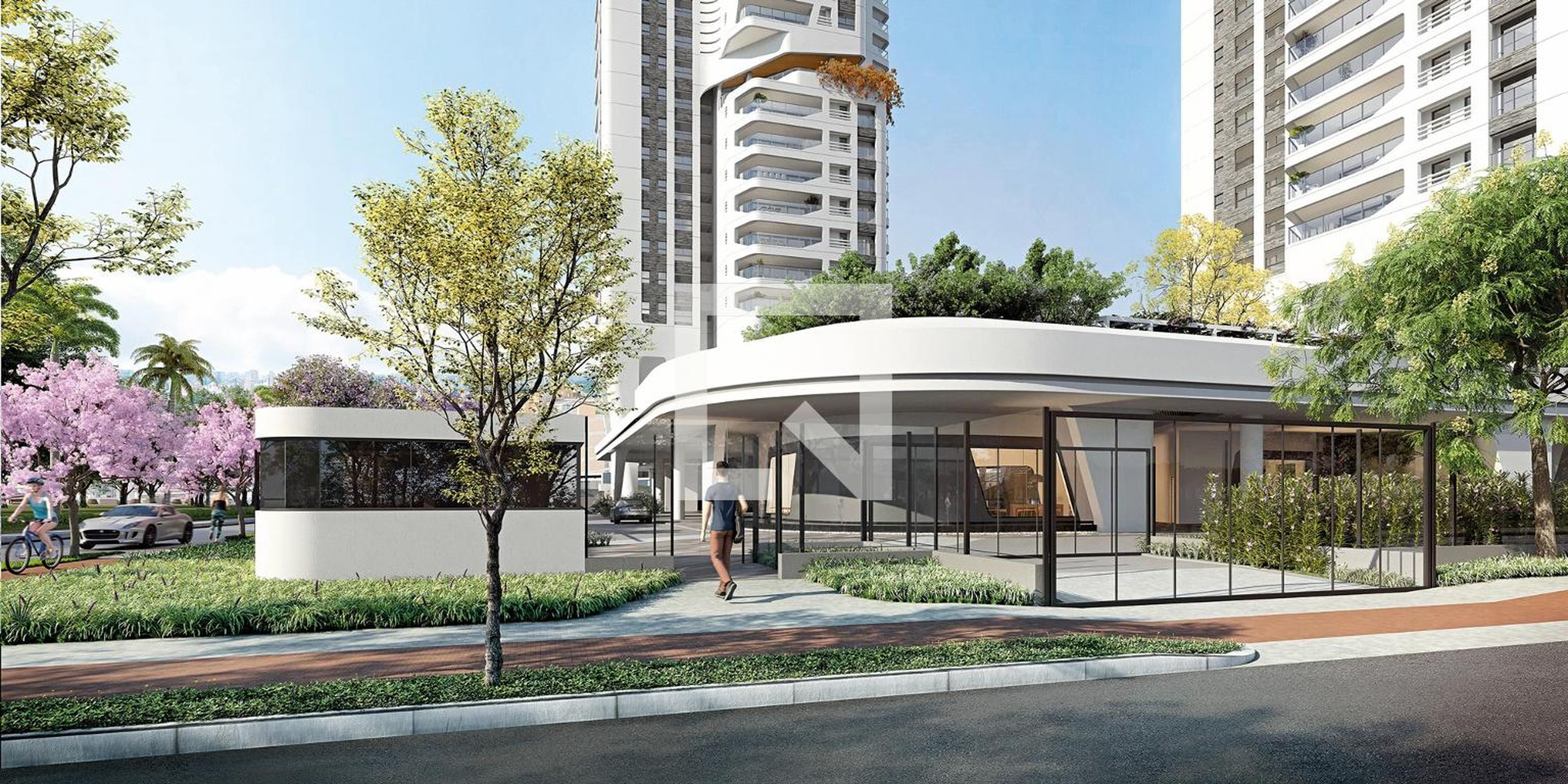 Fachada Condomínio em Rua José Vicente Cavalheiro, 806