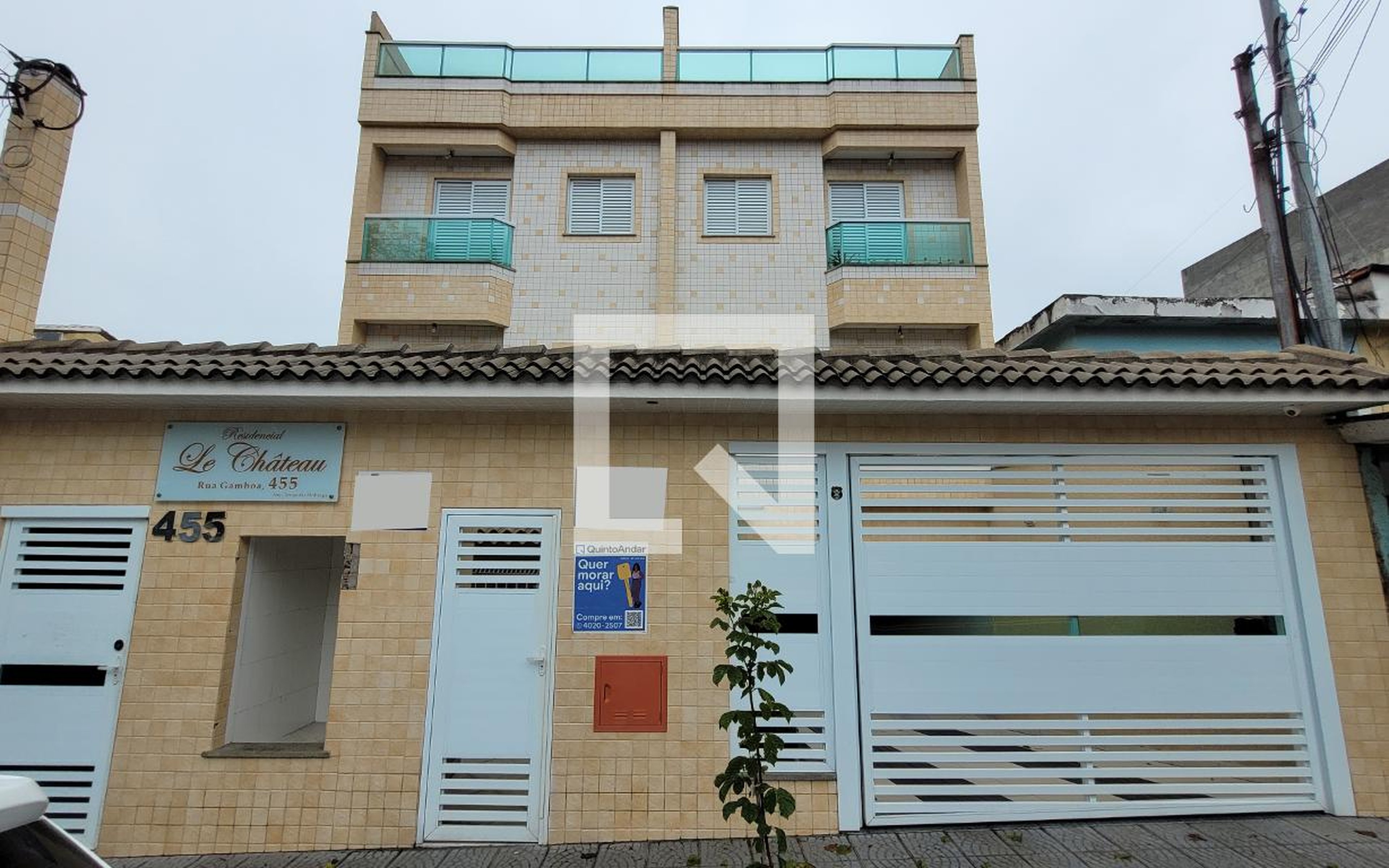Fachada Condomínio em Rua Gamboa, 455