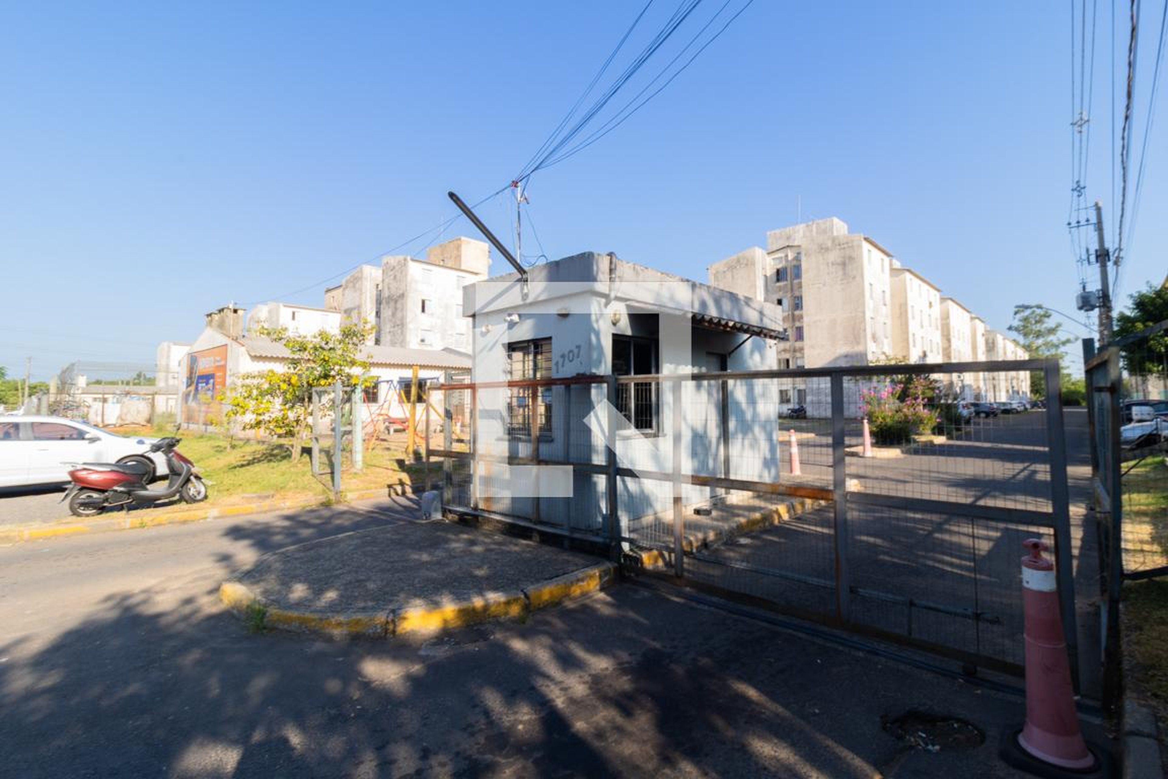 Fachada do condomínio Residencial das Garças