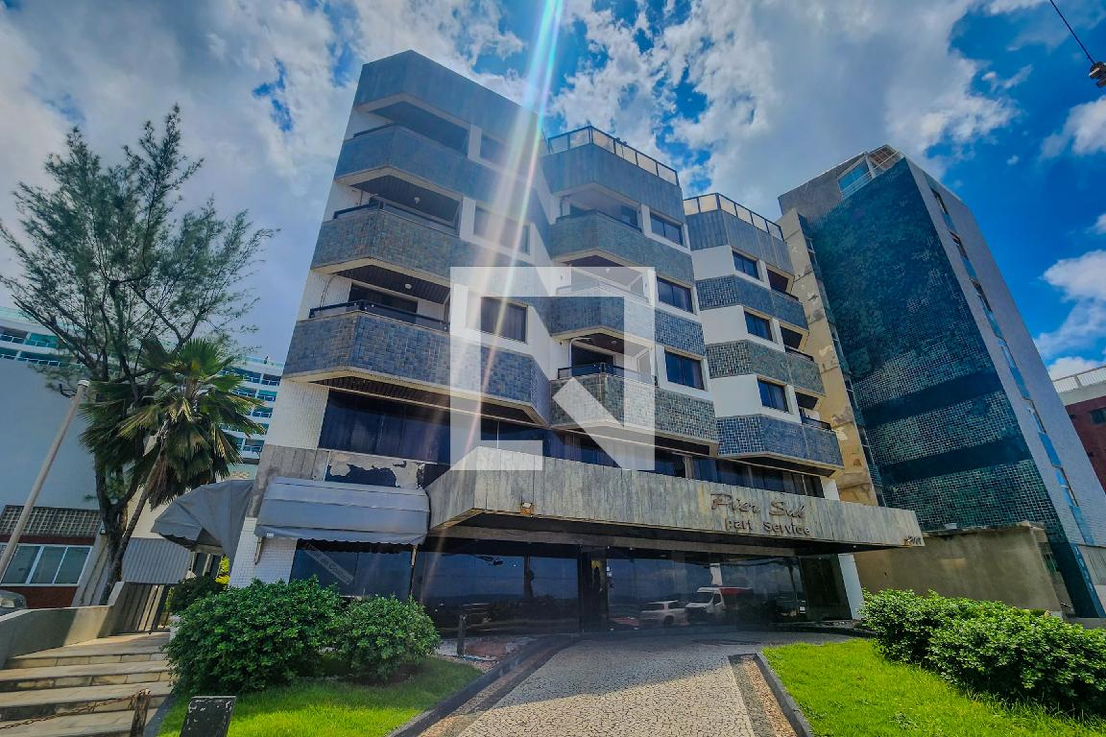 Fachada do Prédio Condomínio Pier Sul Apart Service