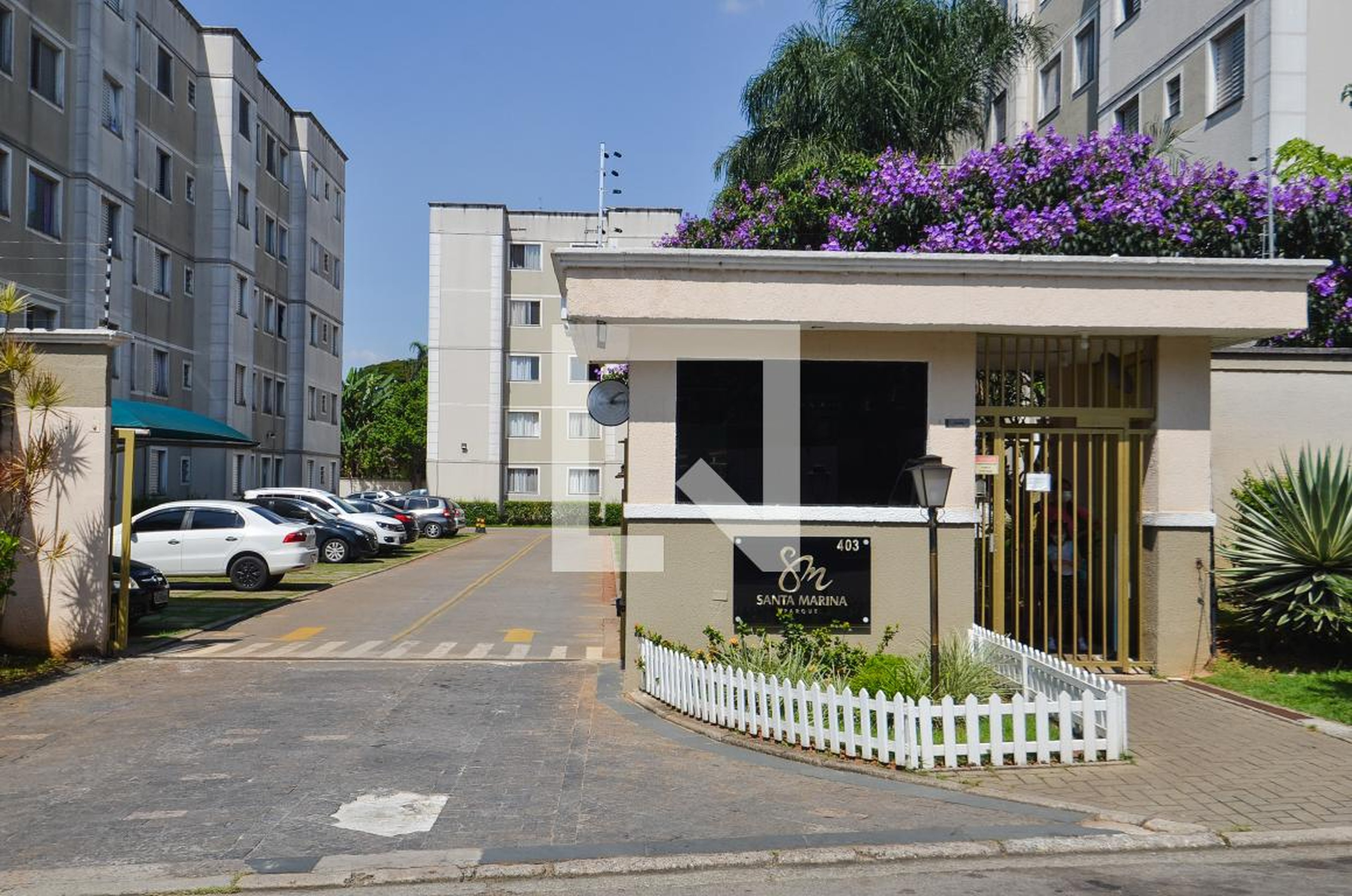 Fachada do Condomínio Residencial Parque Santa Marina
