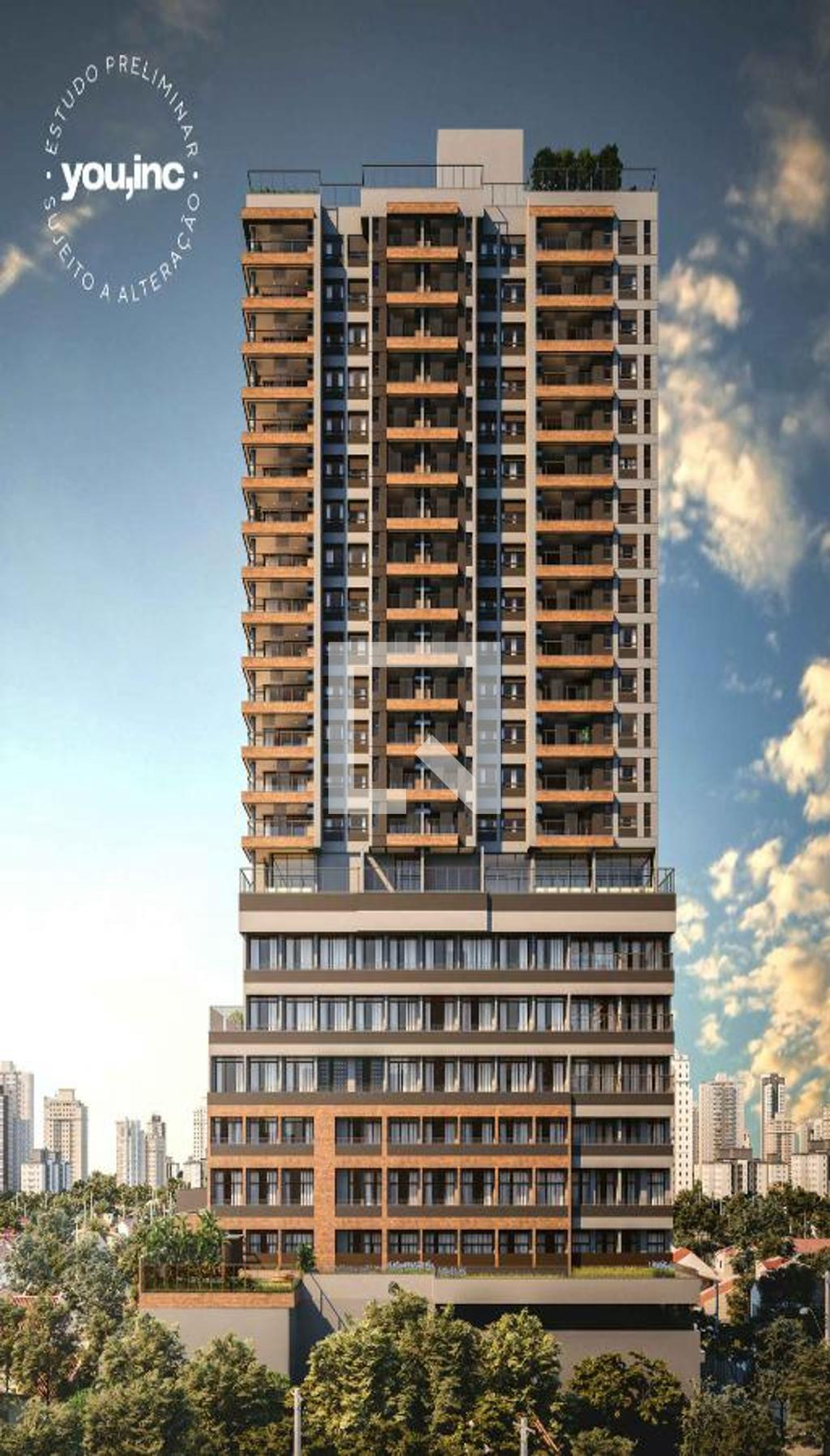 Fachada Condomínio em Rua Cacilda Becker, 53