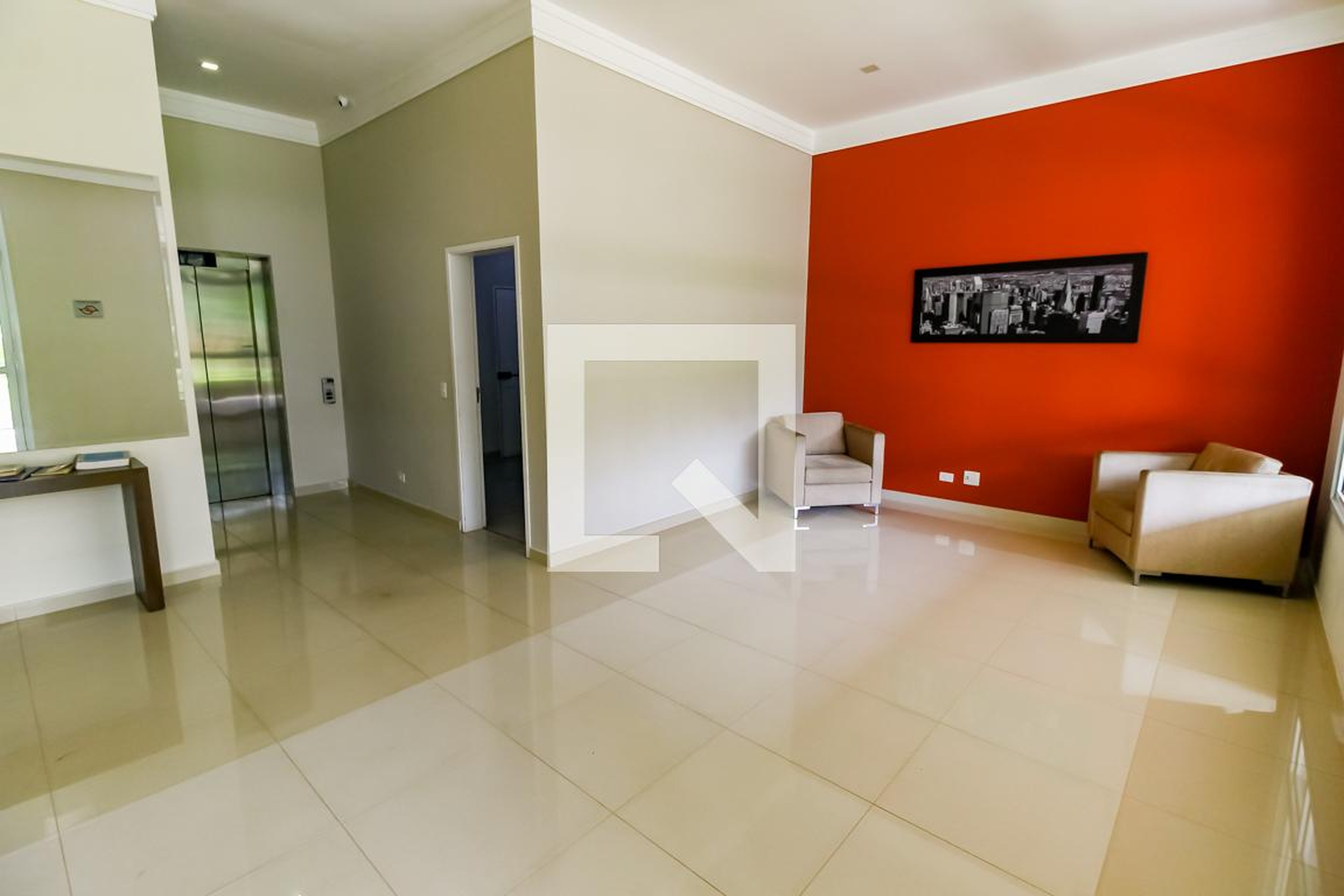 Hall de entrada Condomínio em Rua Nelson Gama de Oliveira, 1371