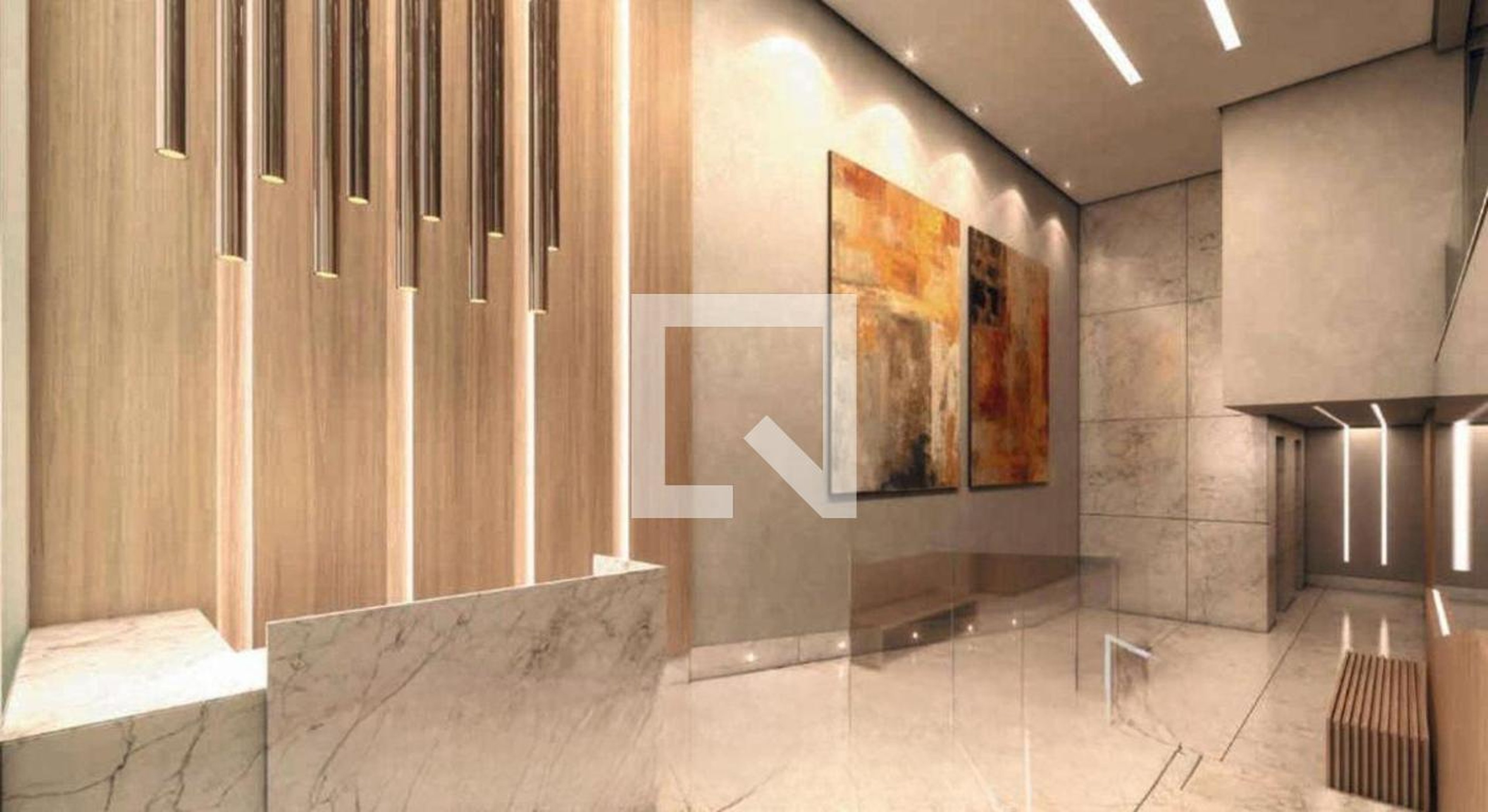 Hall de entrada Condomínio em Rua Felipe dos Santos, 568