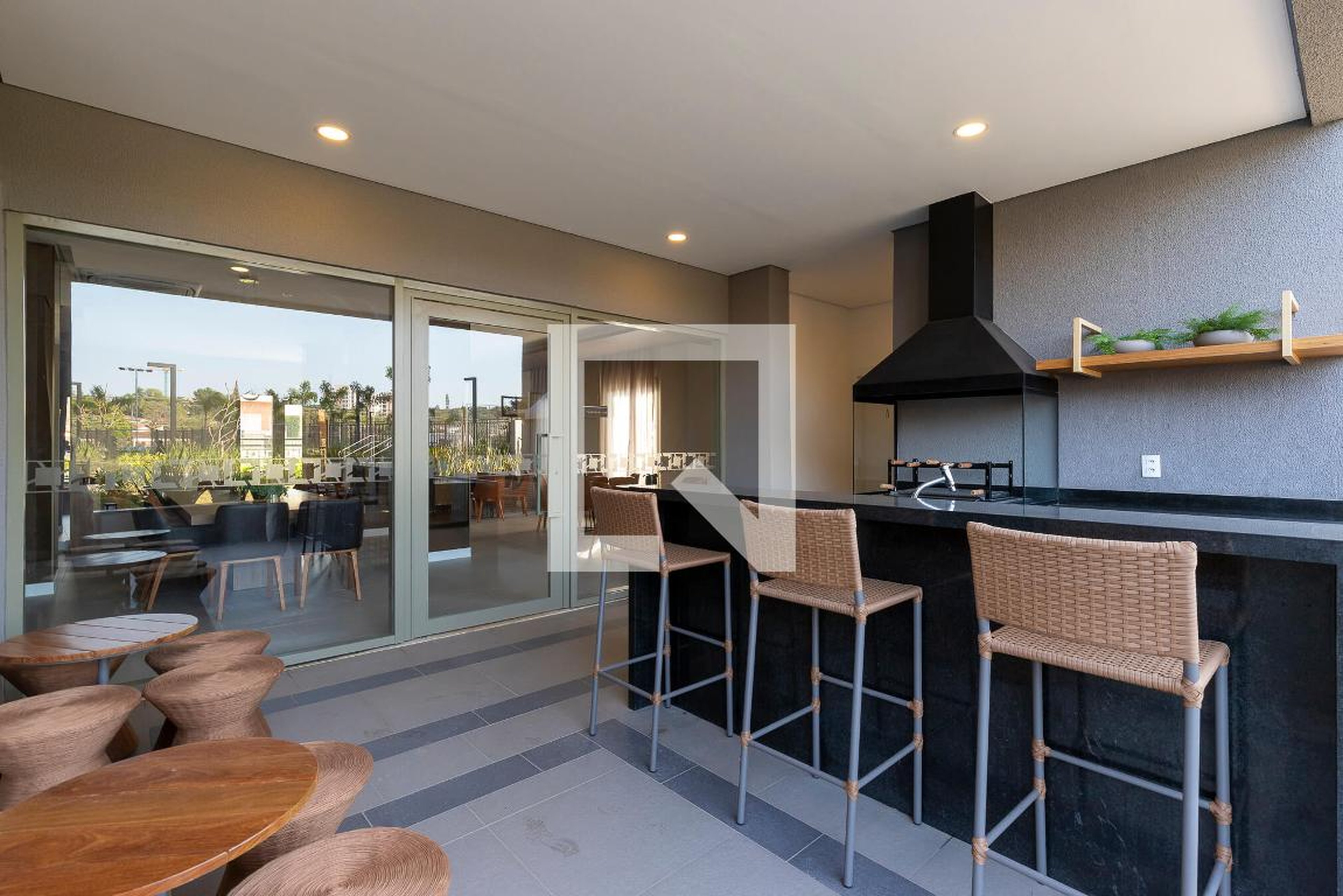 Espaço gourmet - Living Grand Wish Nova Campinas