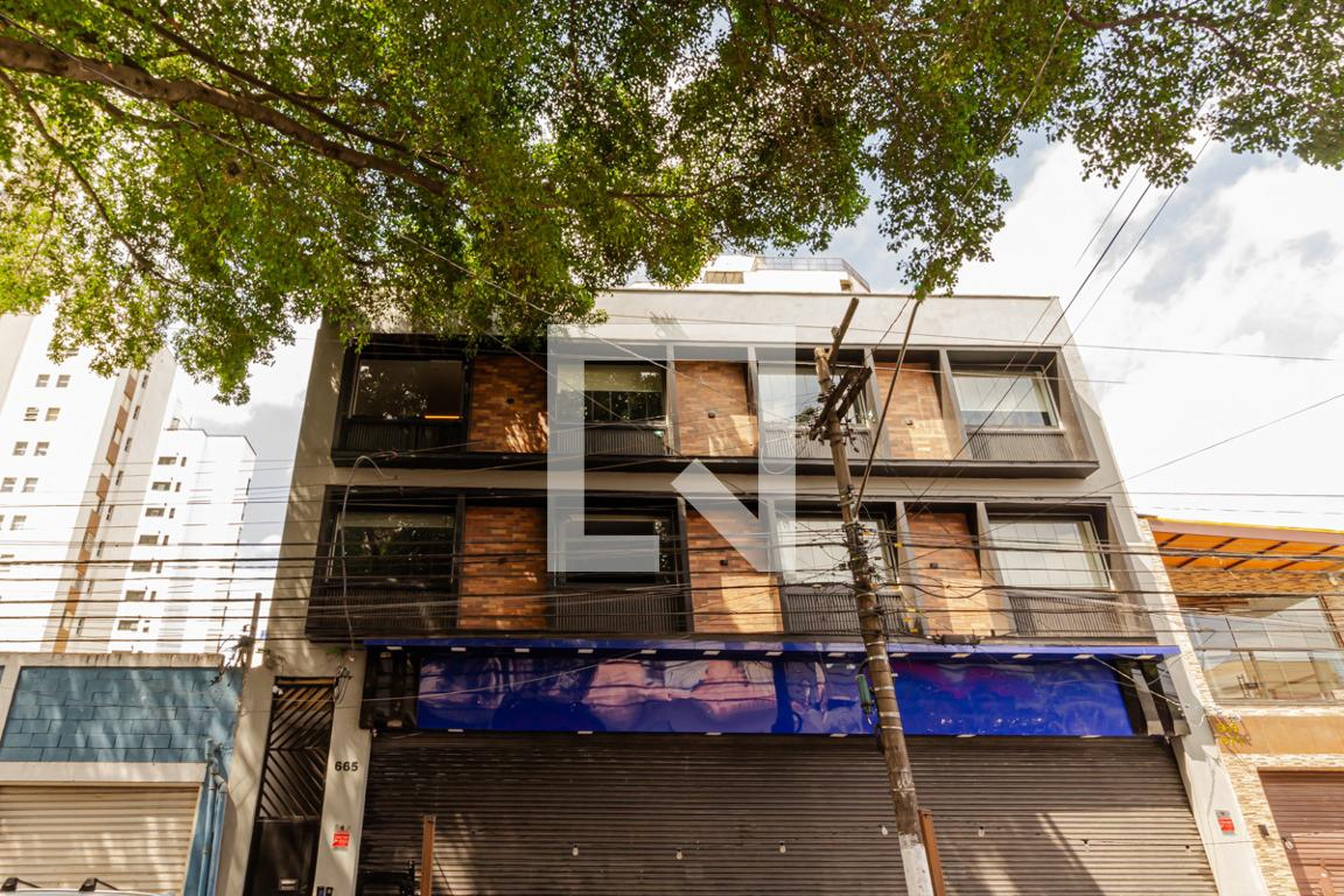 Fachada Condomínio em Avenida Moaci, 665