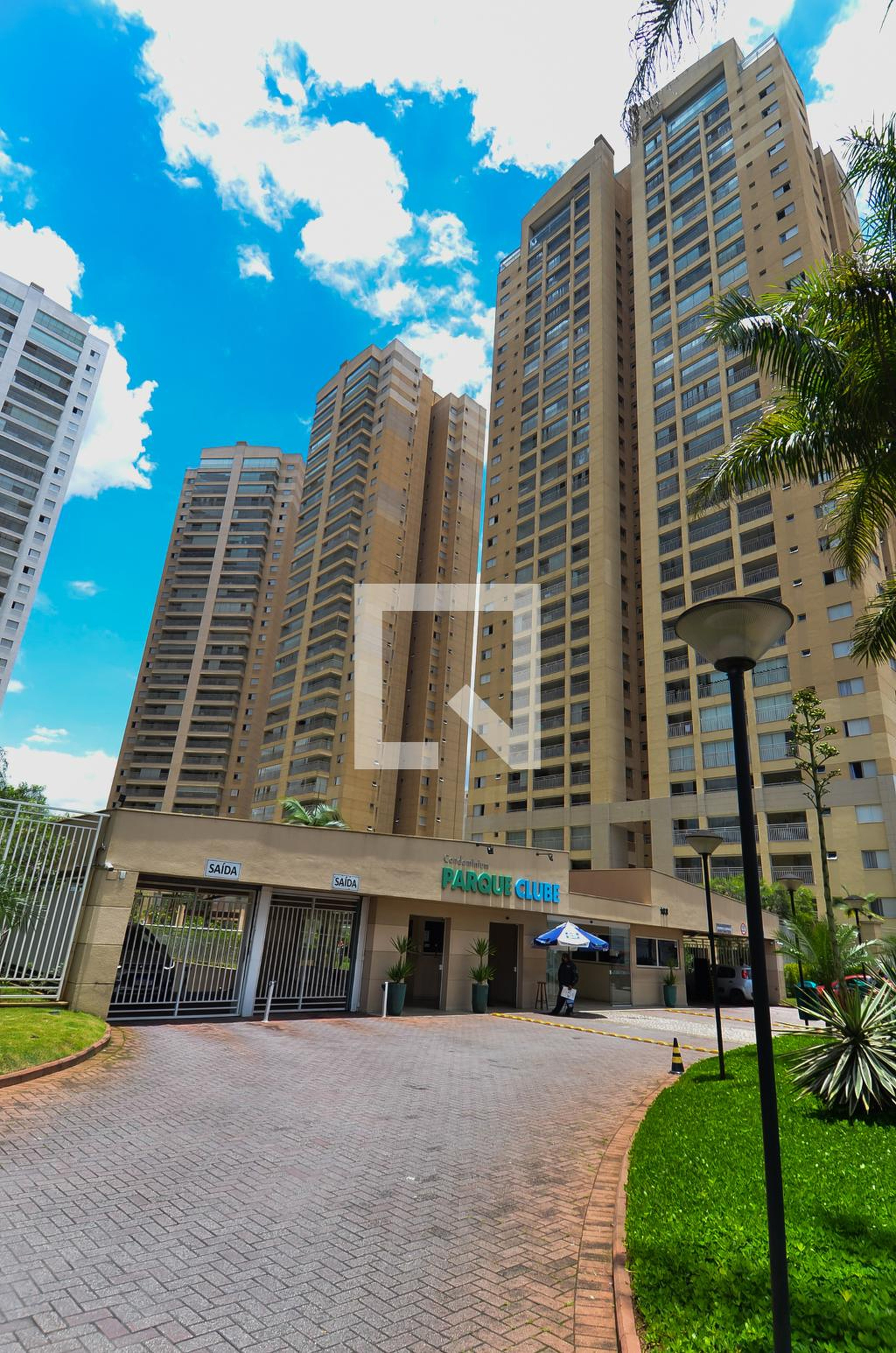 Fachada do Condominio Condomínio Parque Clube