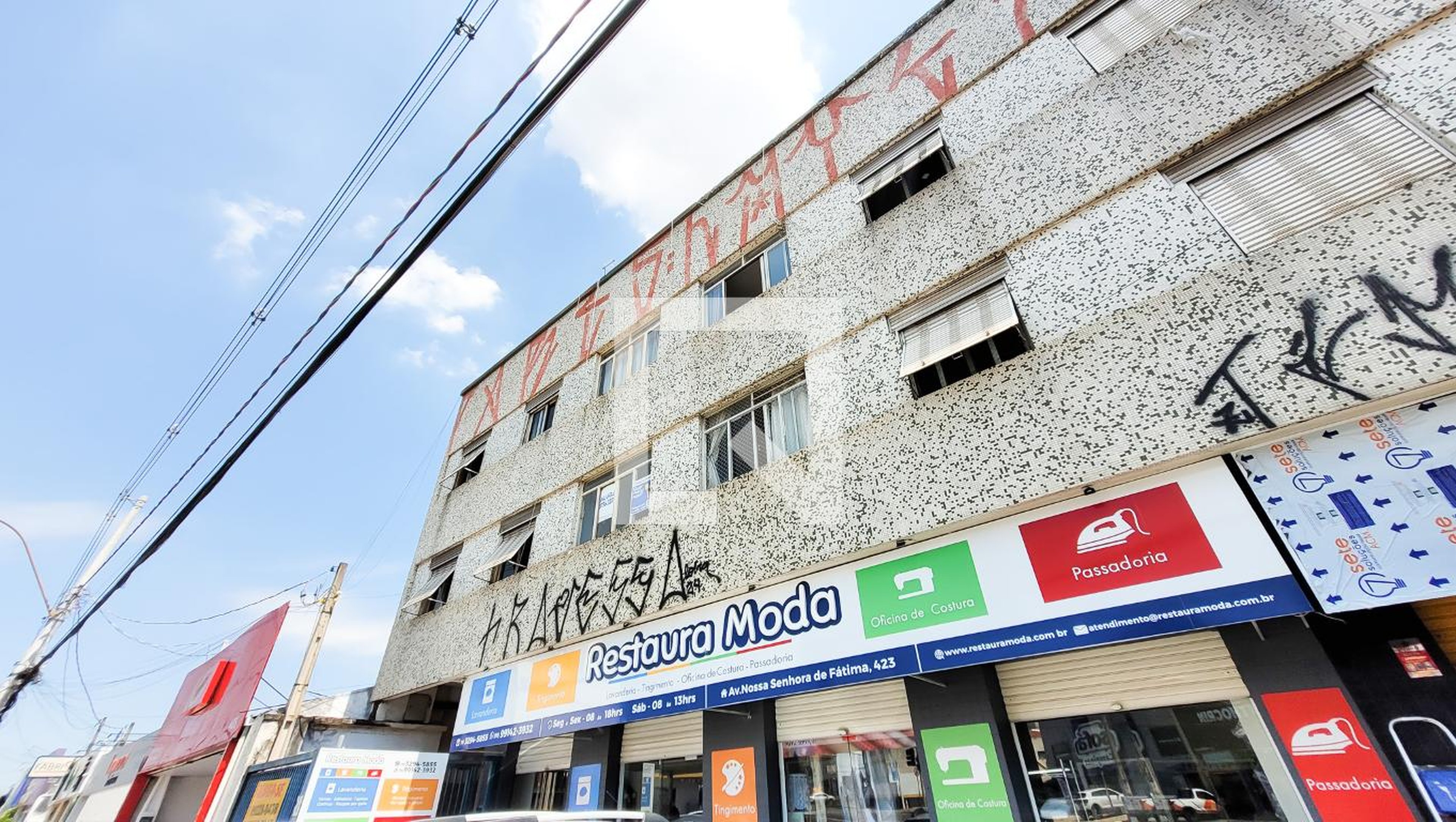 Fachada Condomínio em Avenida Nossa Senhora de Fátima, 415