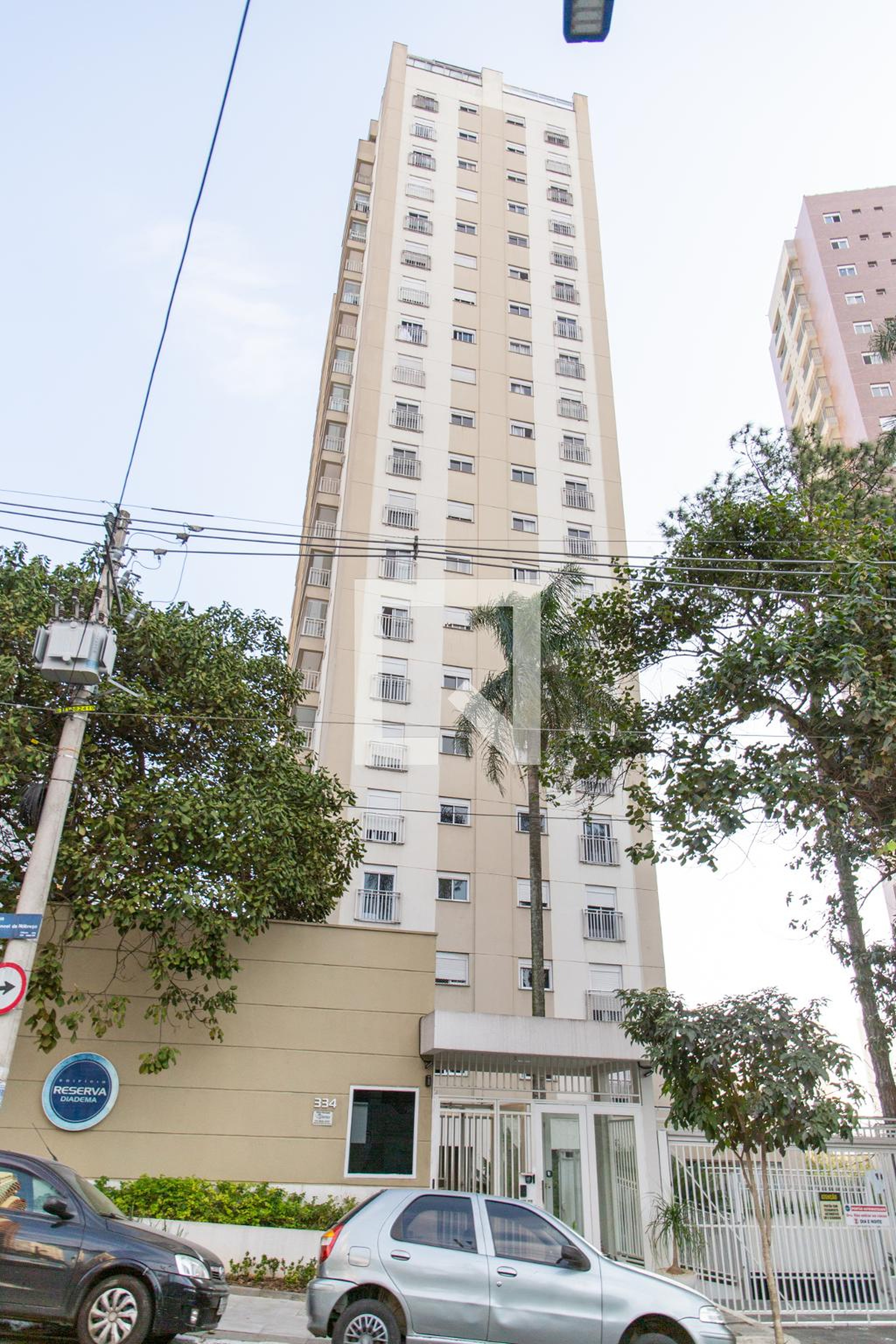 Fachada do condomínio Edifício Reserva Diadema