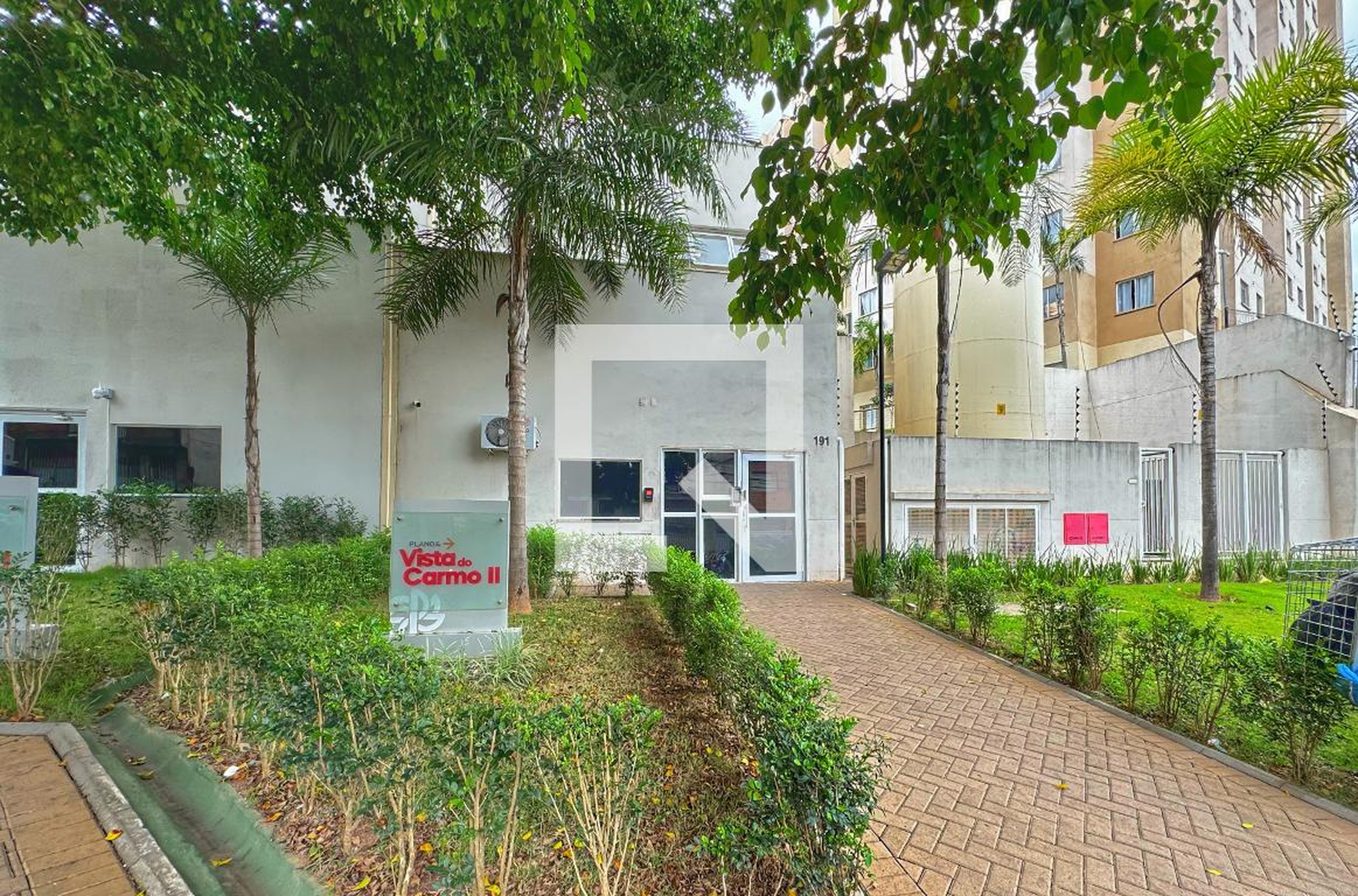 Fachada do Condomínio Residencial Plano&Vista do Carmo II