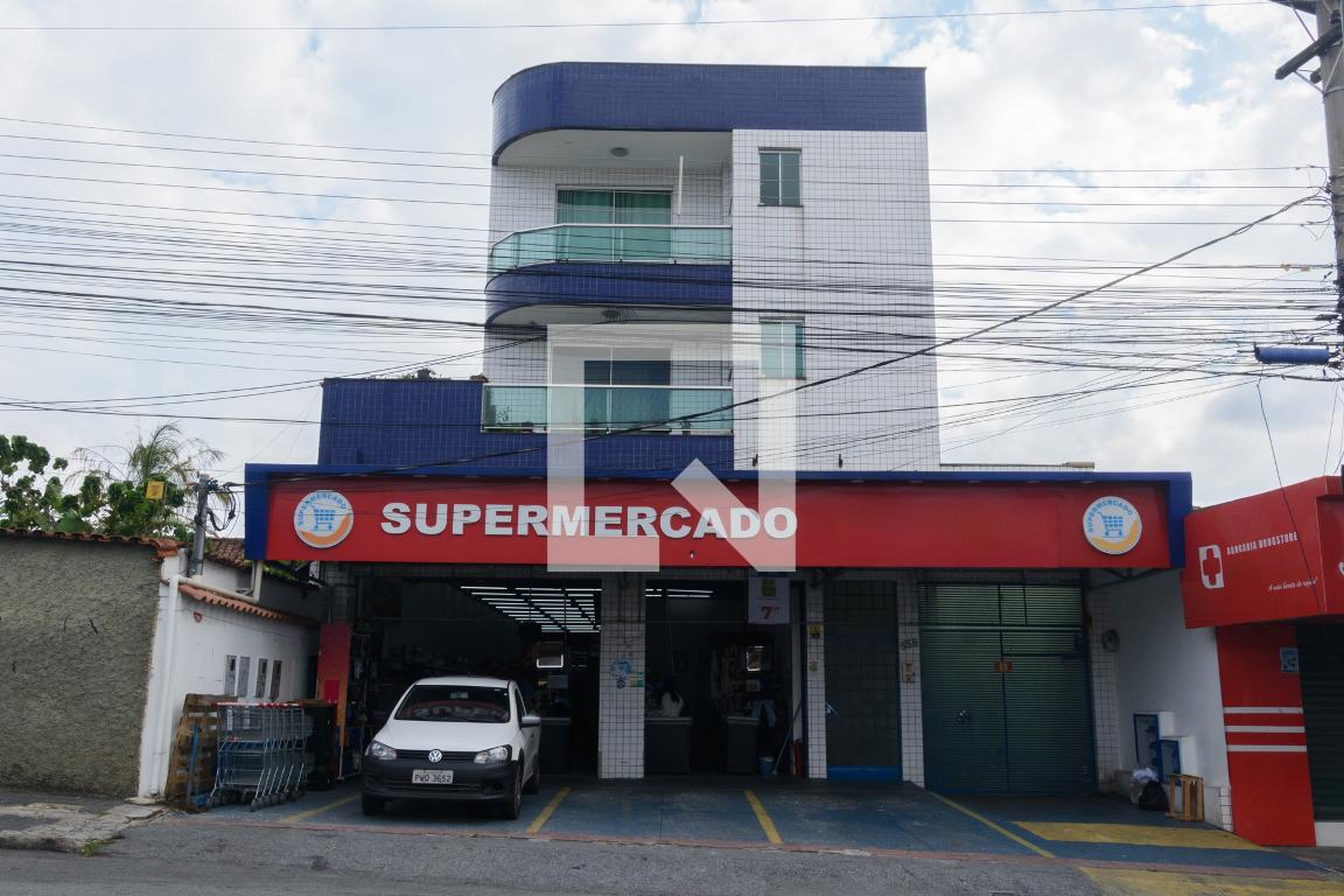 Fachada Condomínio em Avenida Bráulio Gomes Nogueira, 558