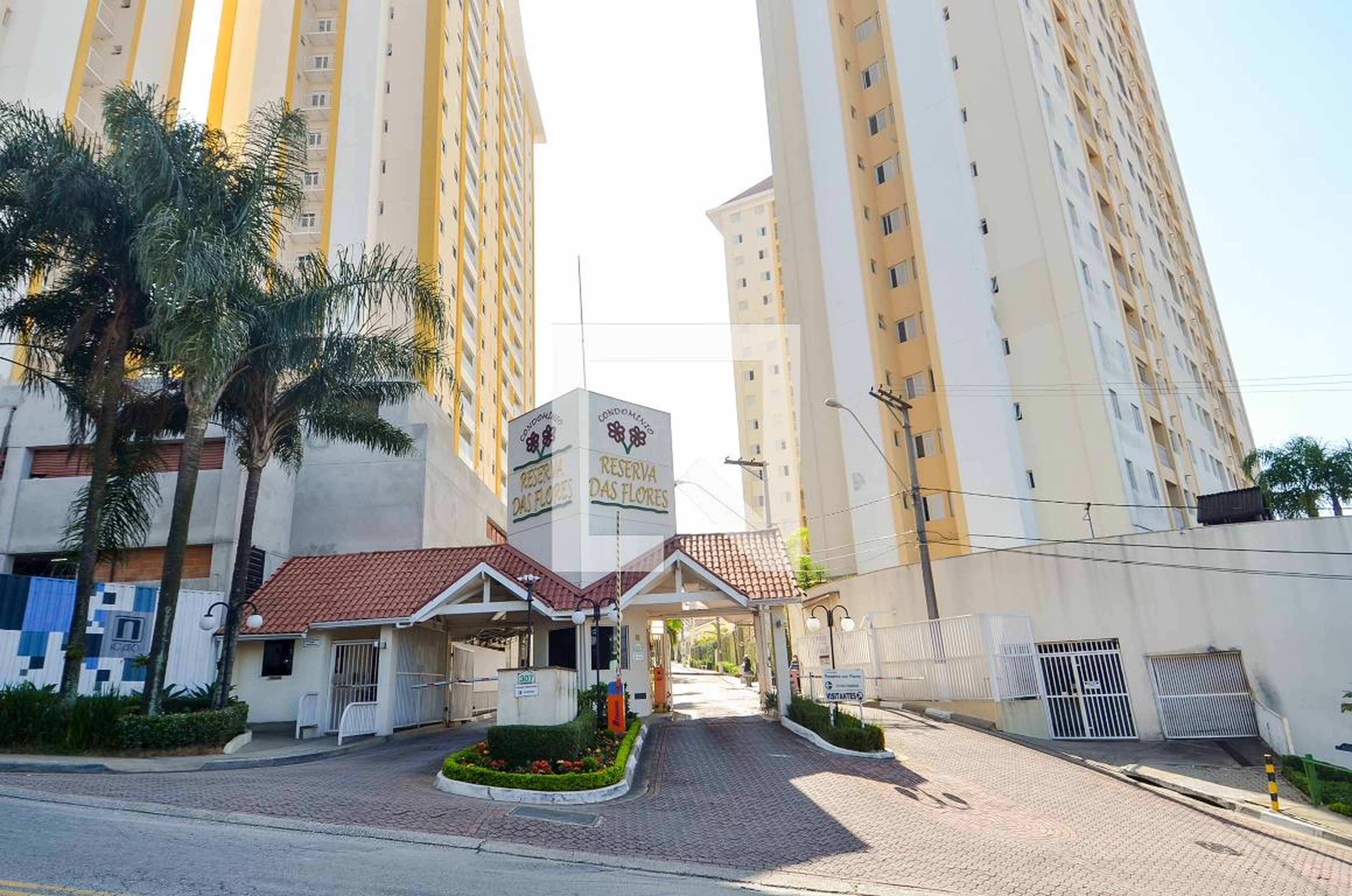 Fachada do Condominio Condomínio Reserva das Flores