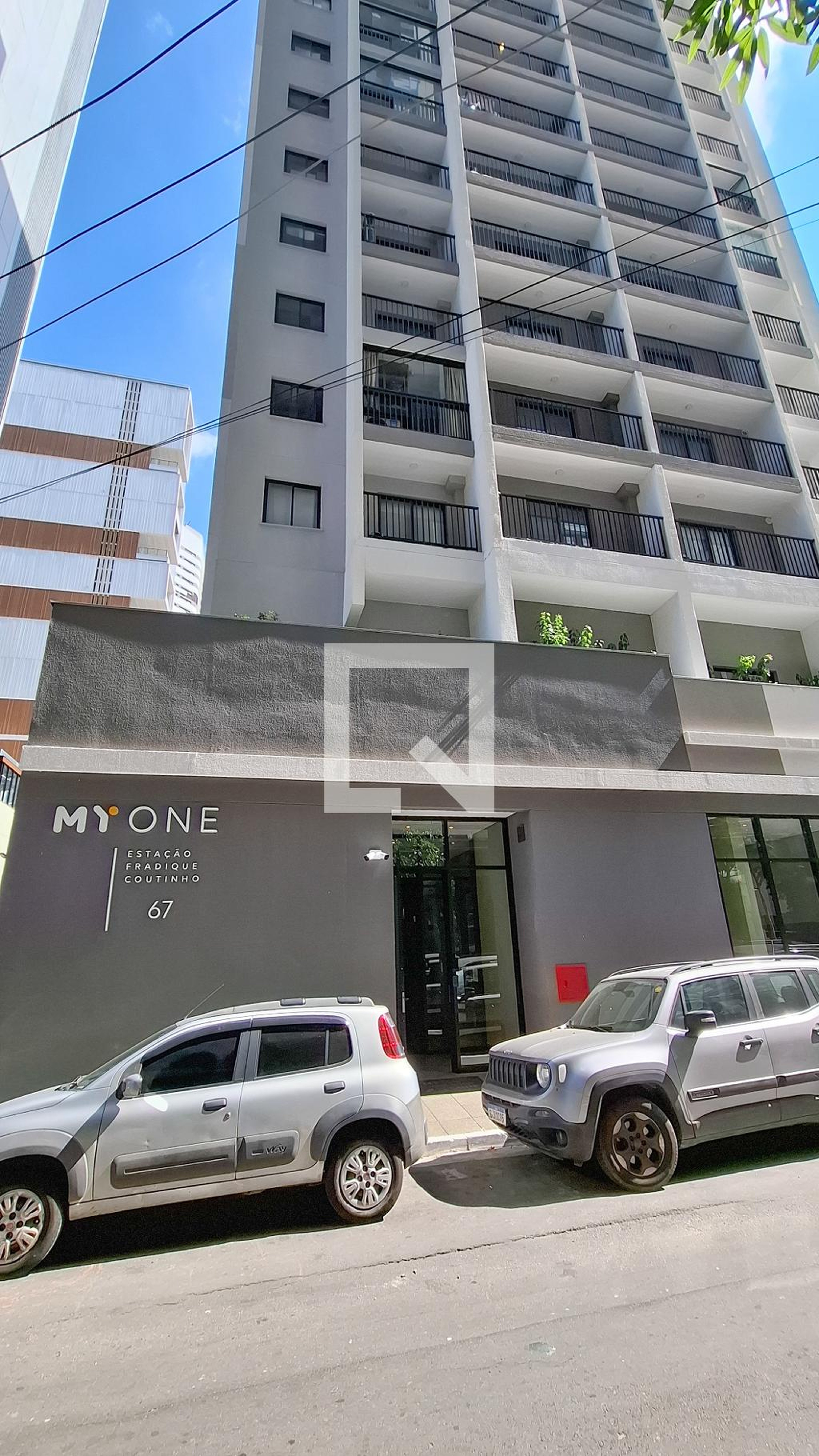 Fachada do Prédio Condomínio MY One Estação Fradique Coutinho