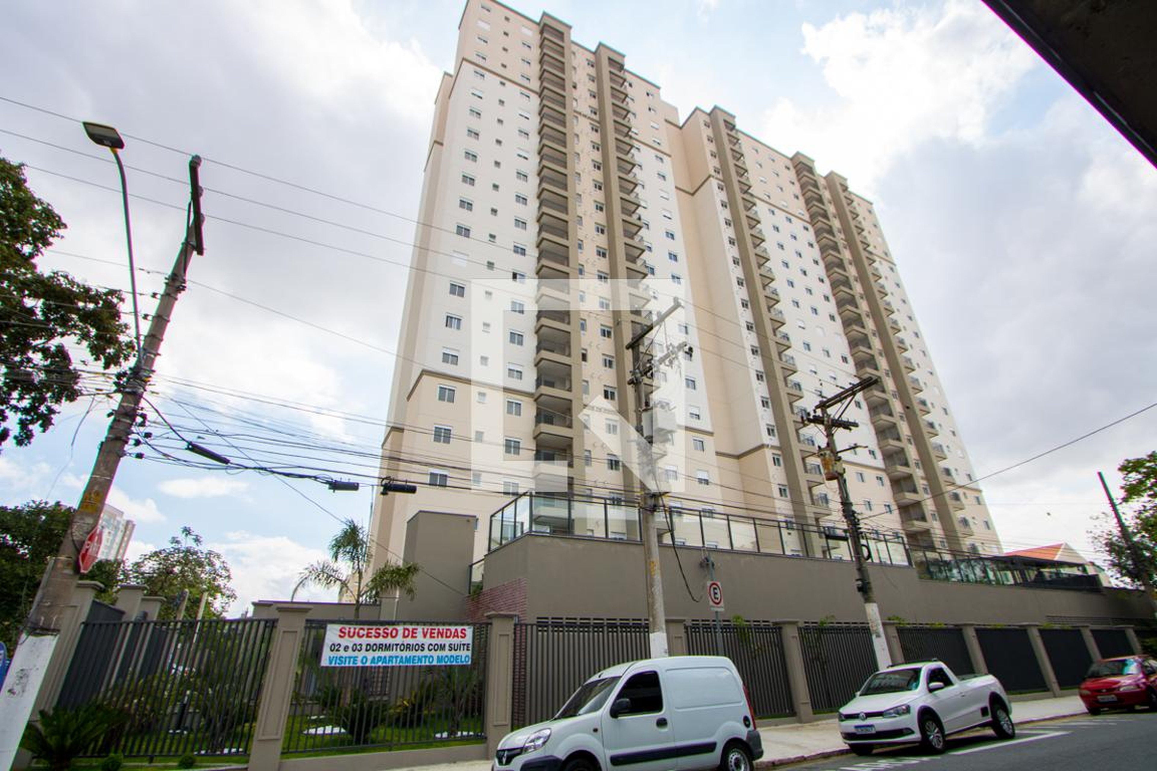 Fachada do Condomínio Condomínio Sophistic - Apartamento Casa Branca - Lançamento - Santo And