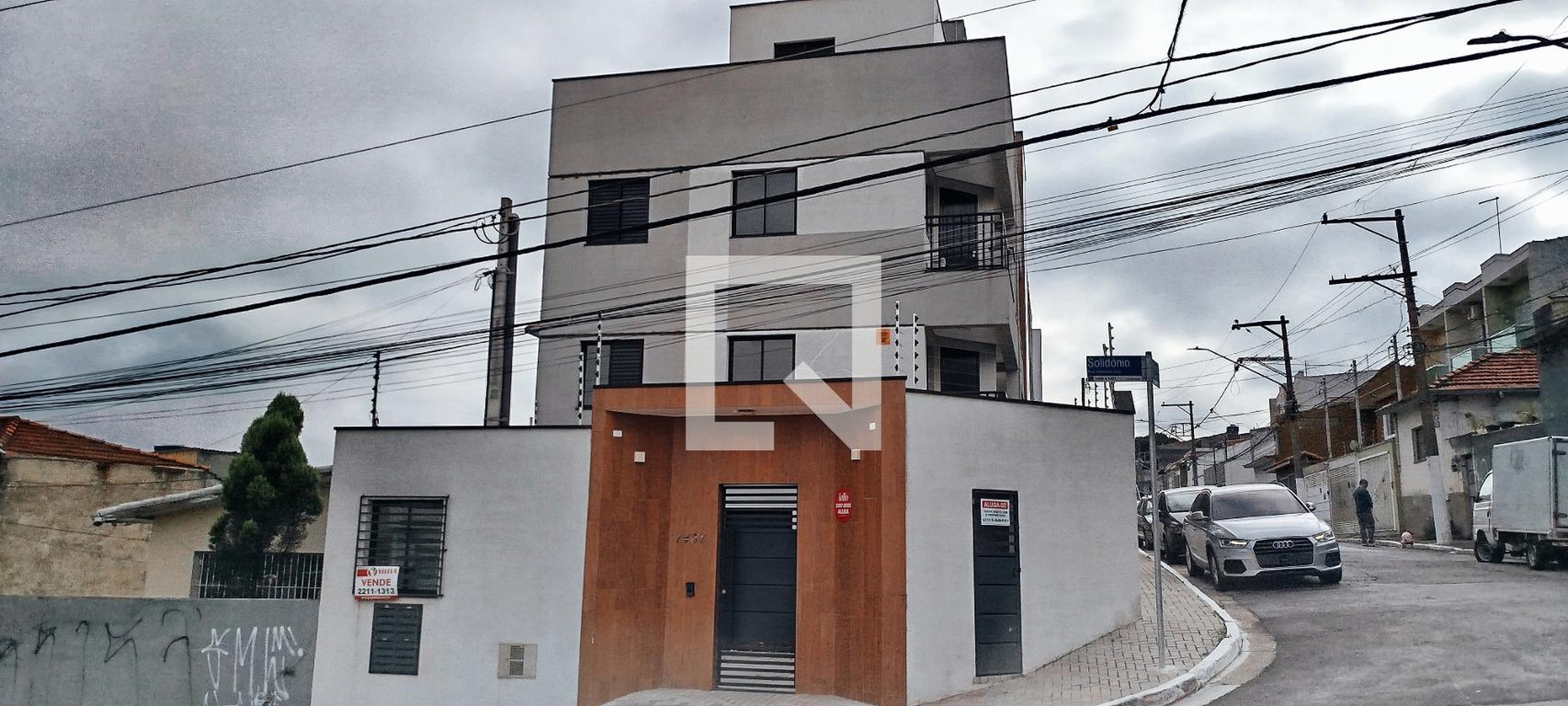 Fachada Condomínio em Rua Solidônio Leite, 1431