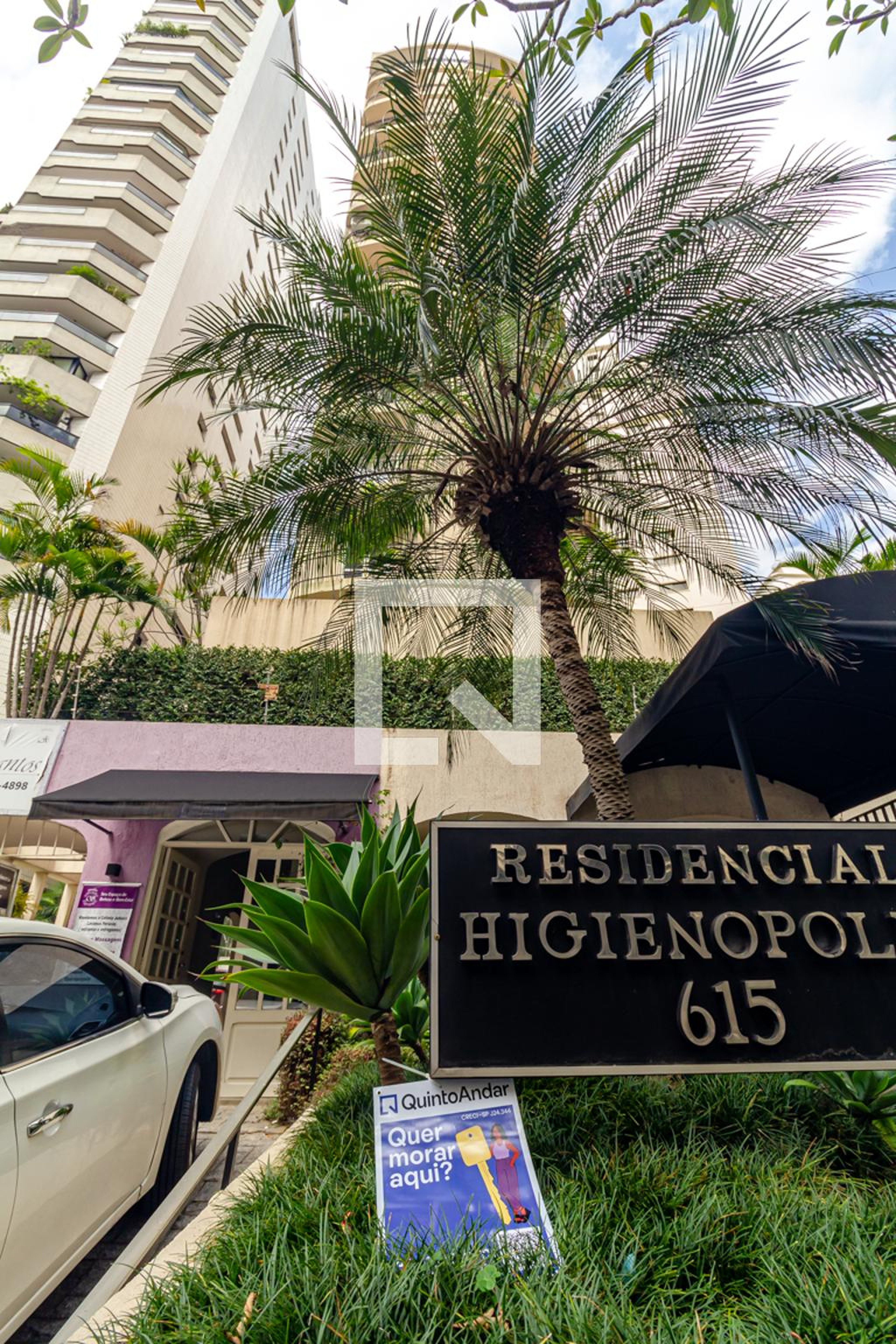 Fachada Condomínio Flat Service Higienópolis