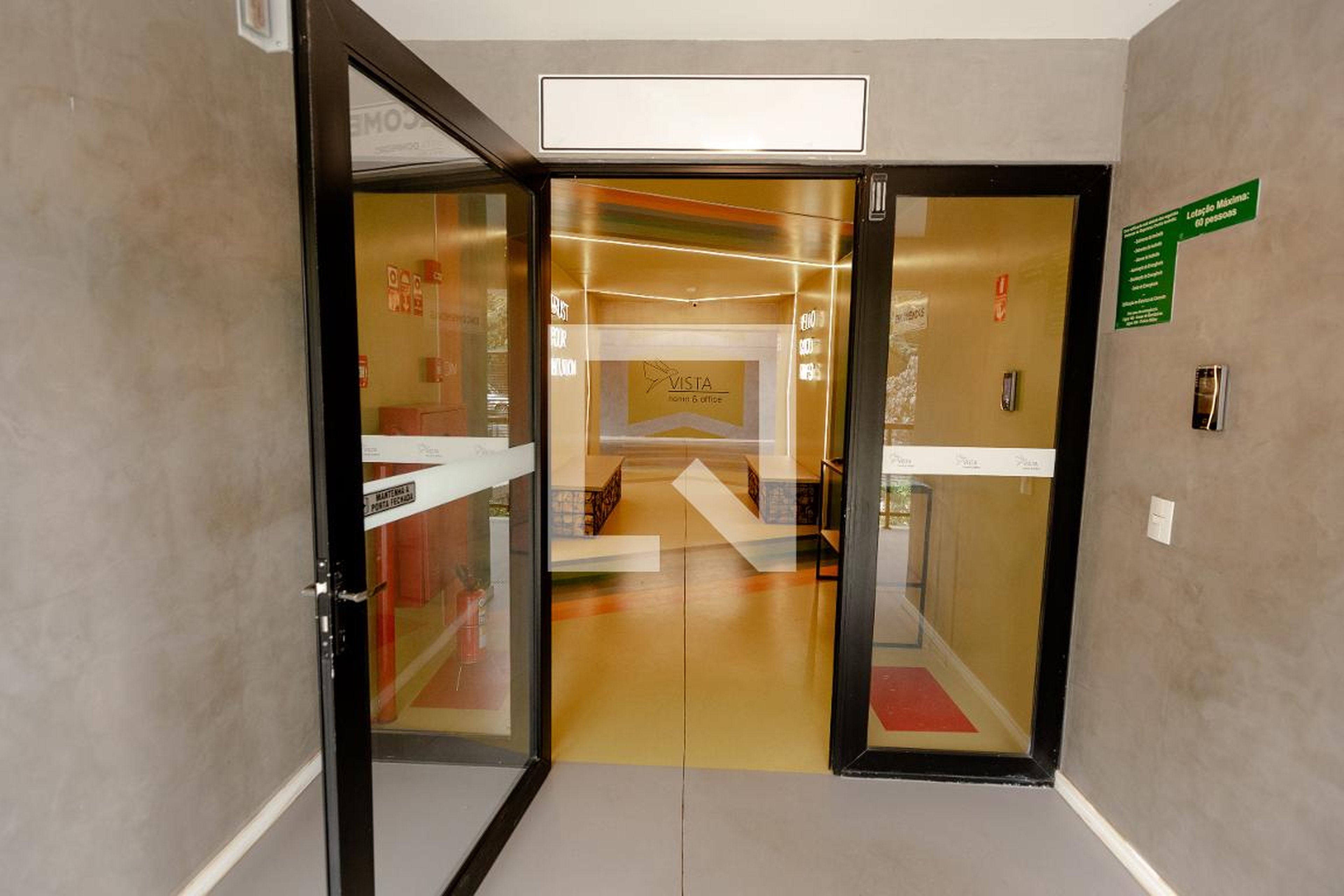 Hall de entrada - Home Office Vista Dom Pedro