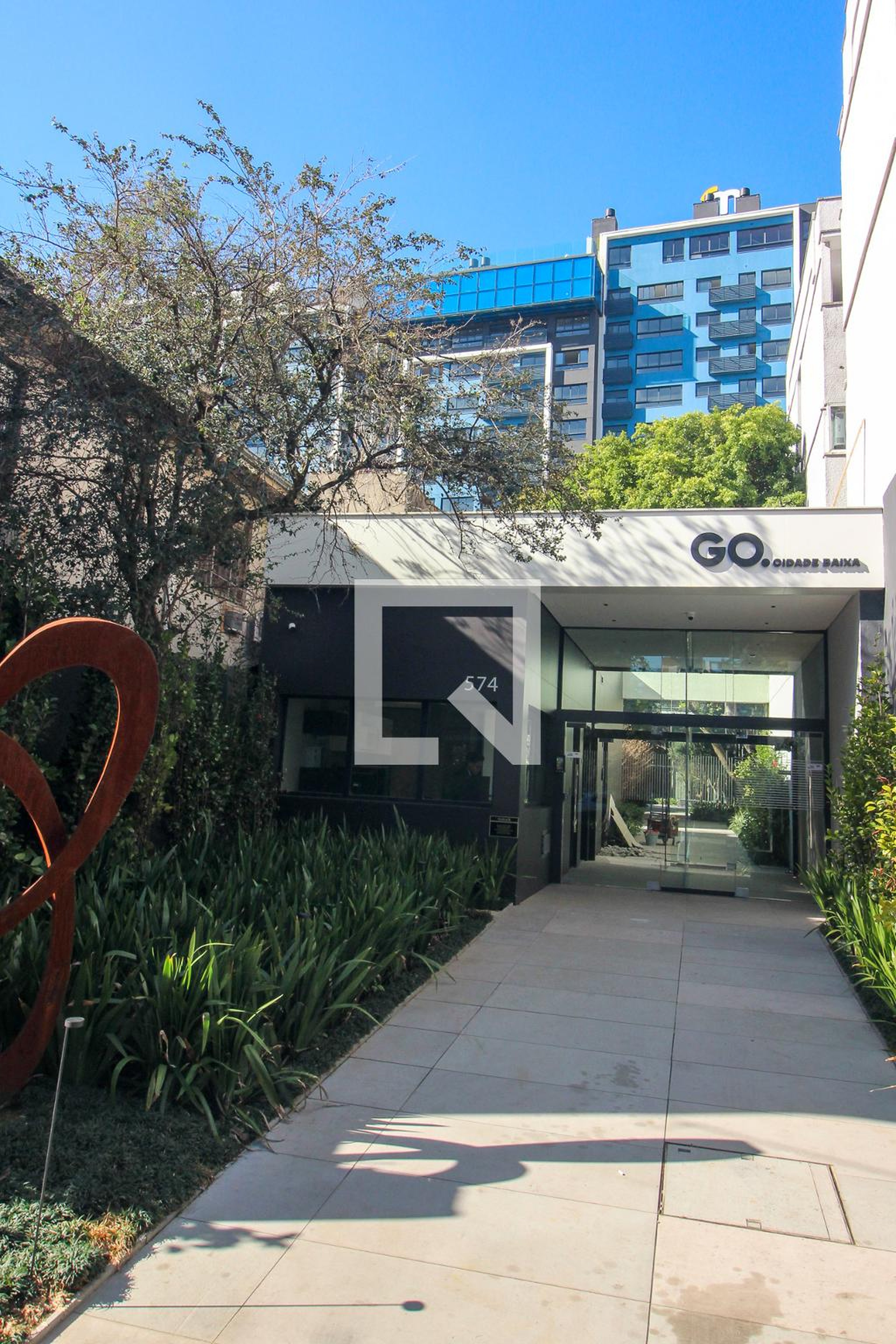 Fachada do condomínio Condomínio Go Cidade Baixa