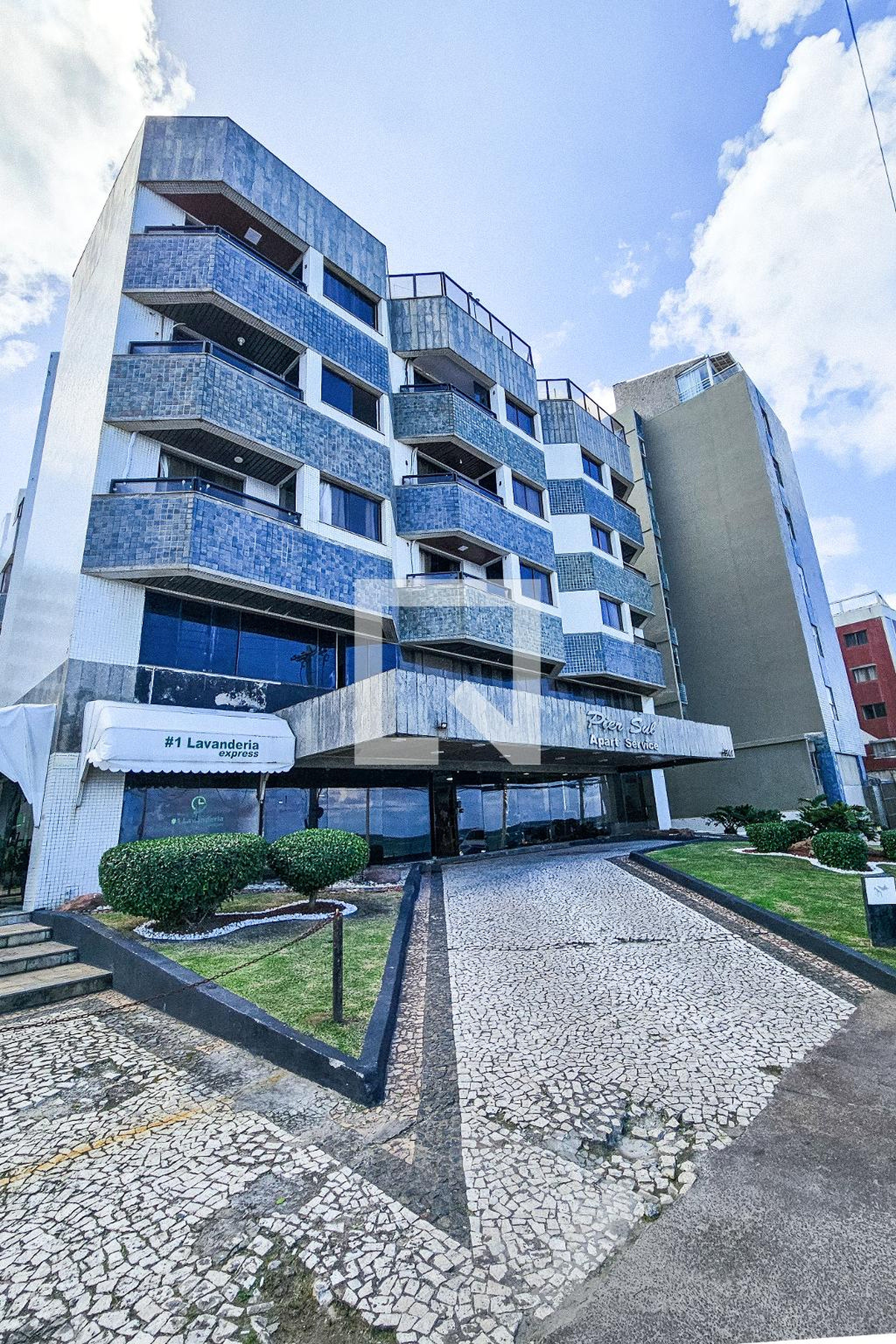 Fachada Condomínio Pier Sul Apart Service