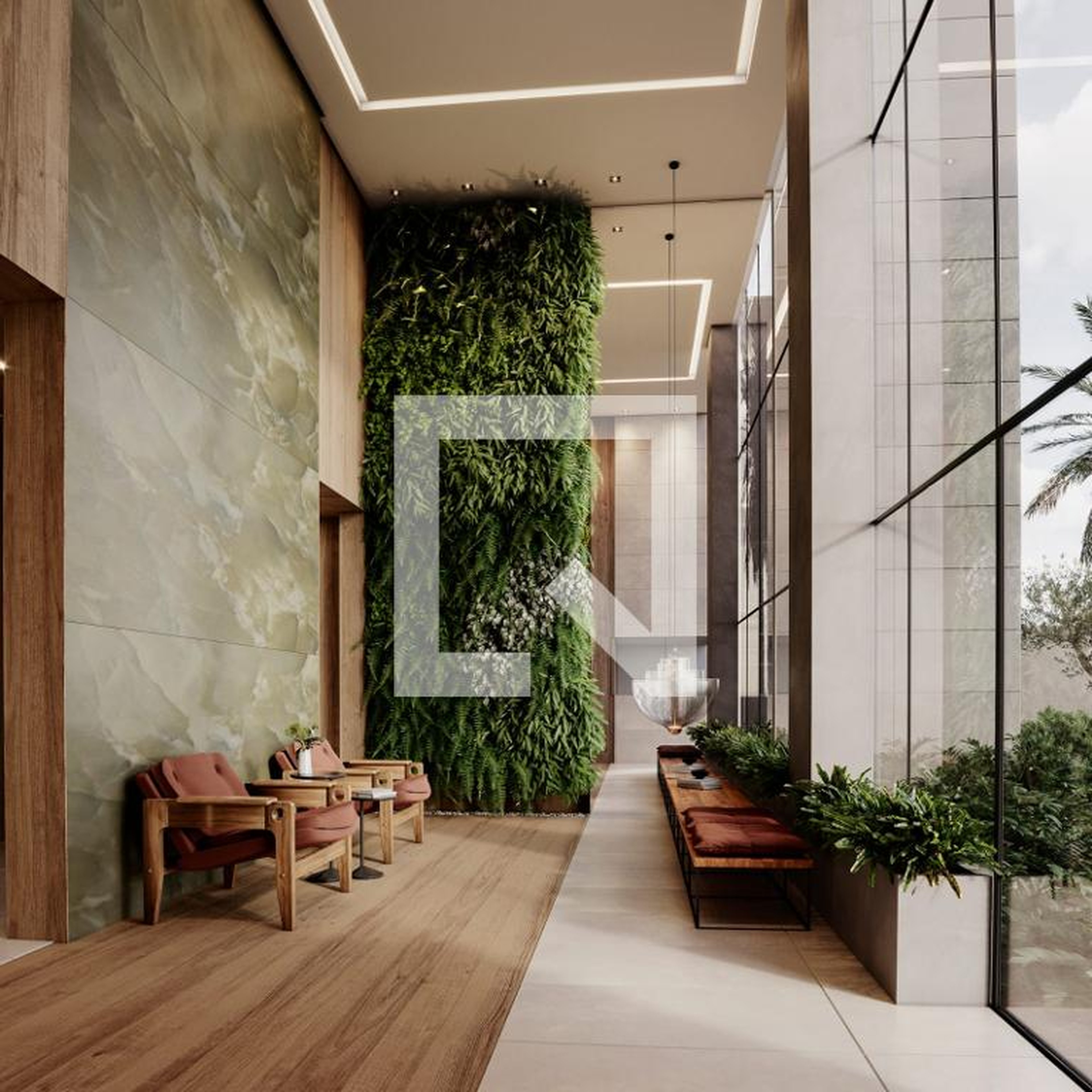 Hall de entrada Condomínio em Rua Almirante Tamandaré, 477