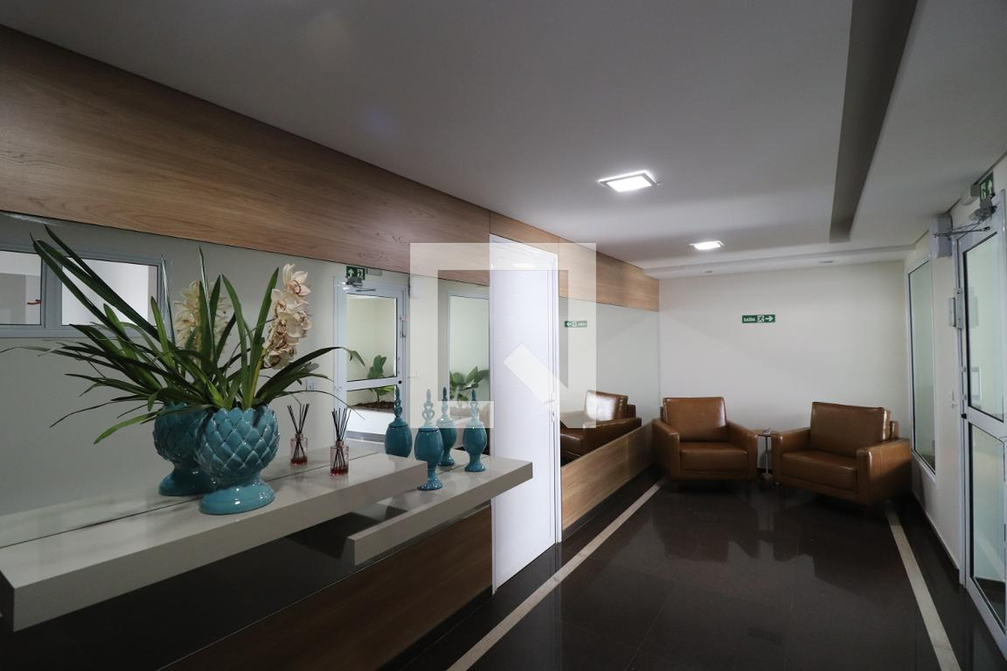 Hall social Condomínio Plaza 18 Residence