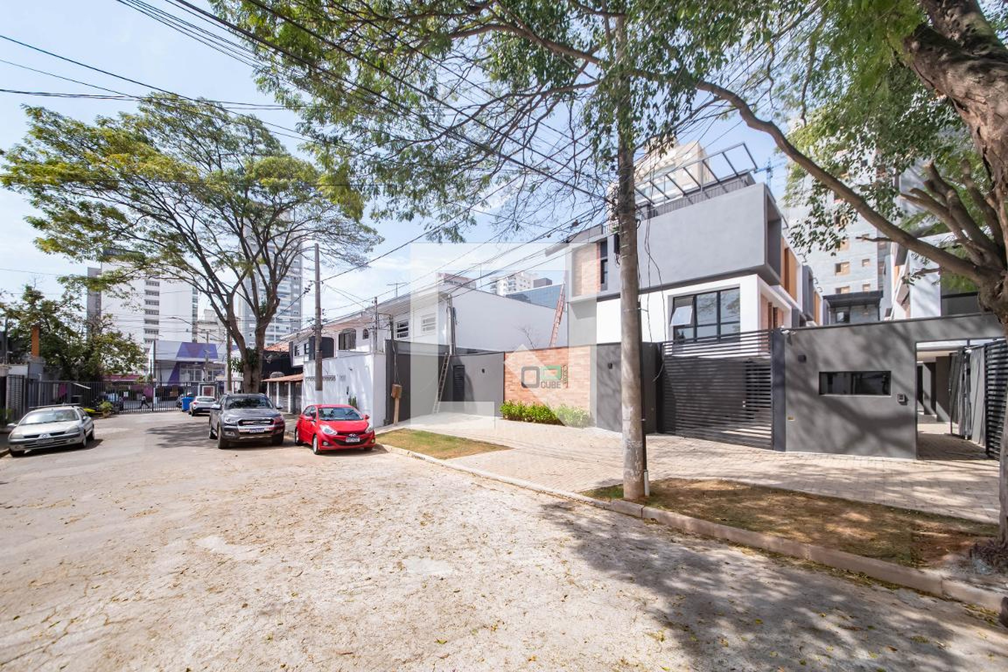 Fachada do Condomínio Condomínio Cube Villa