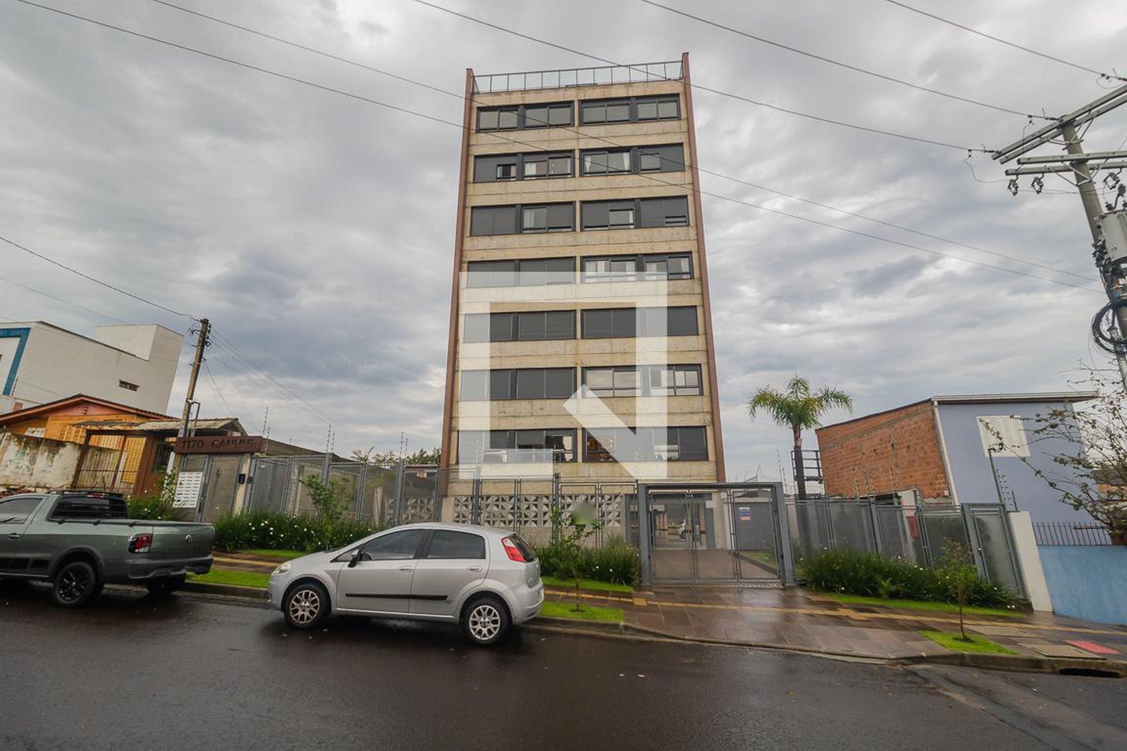 Fachada Condomínio em Rua Jaguari, 1160