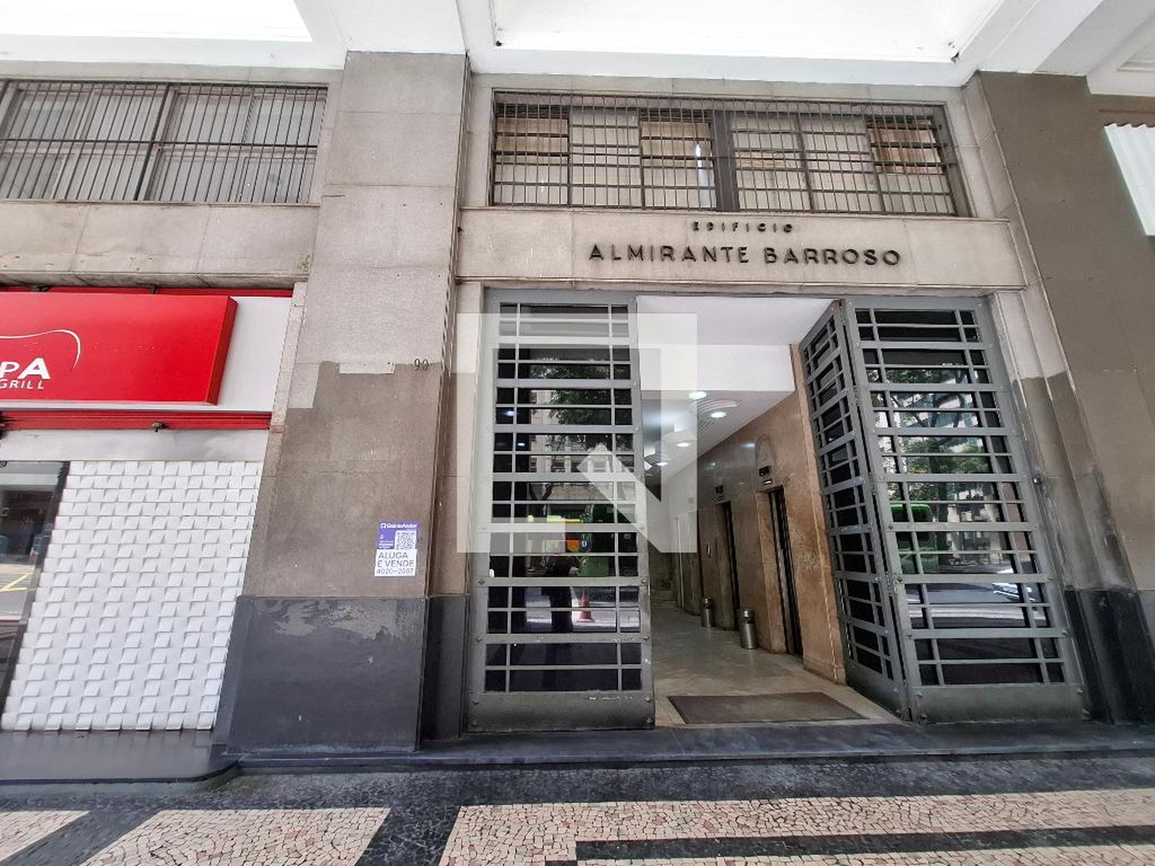 Fachada Condomínio em Avenida Almirante Barroso, 90