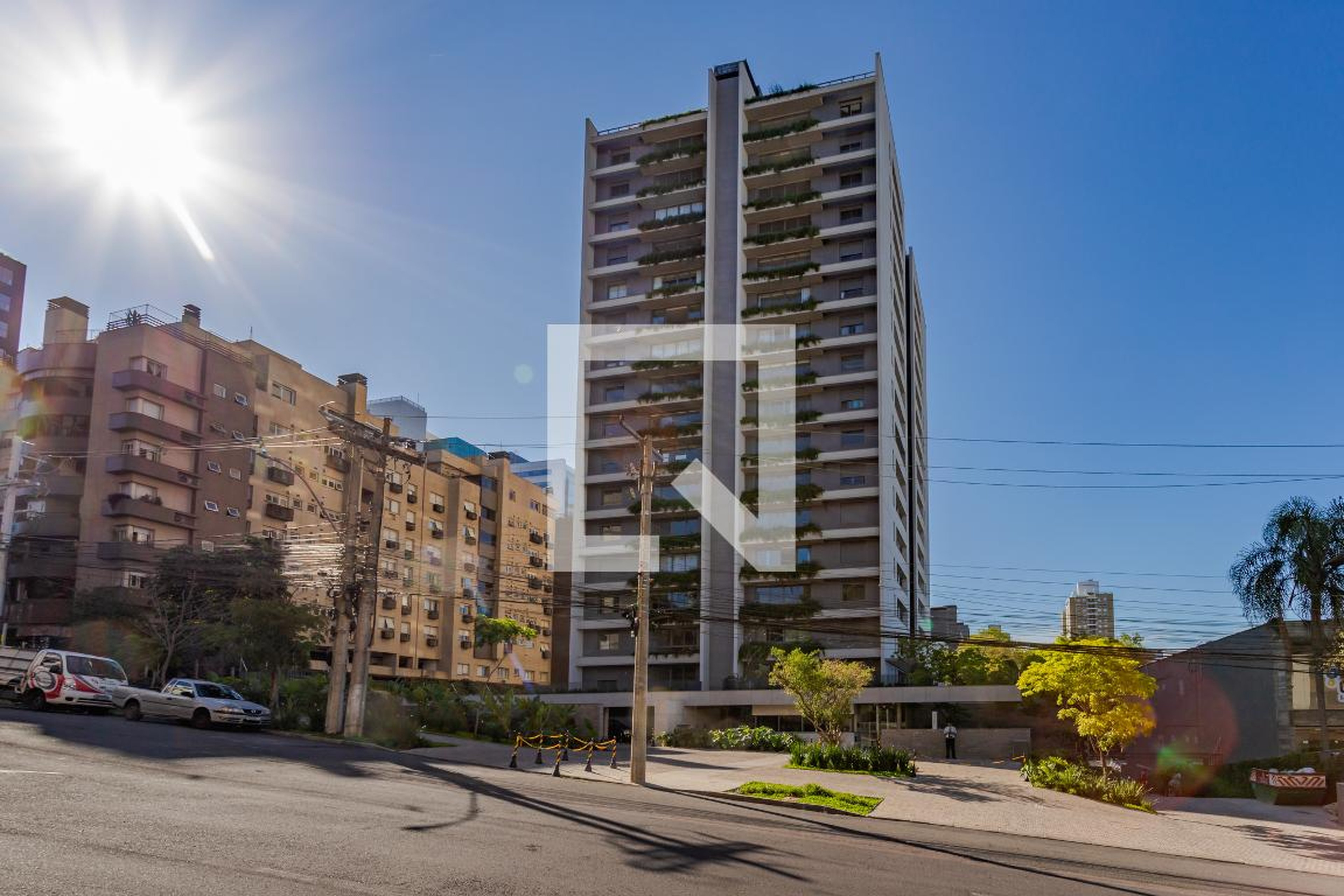 Fachada Condomínio em Rua Anita Garibaldi, 1500