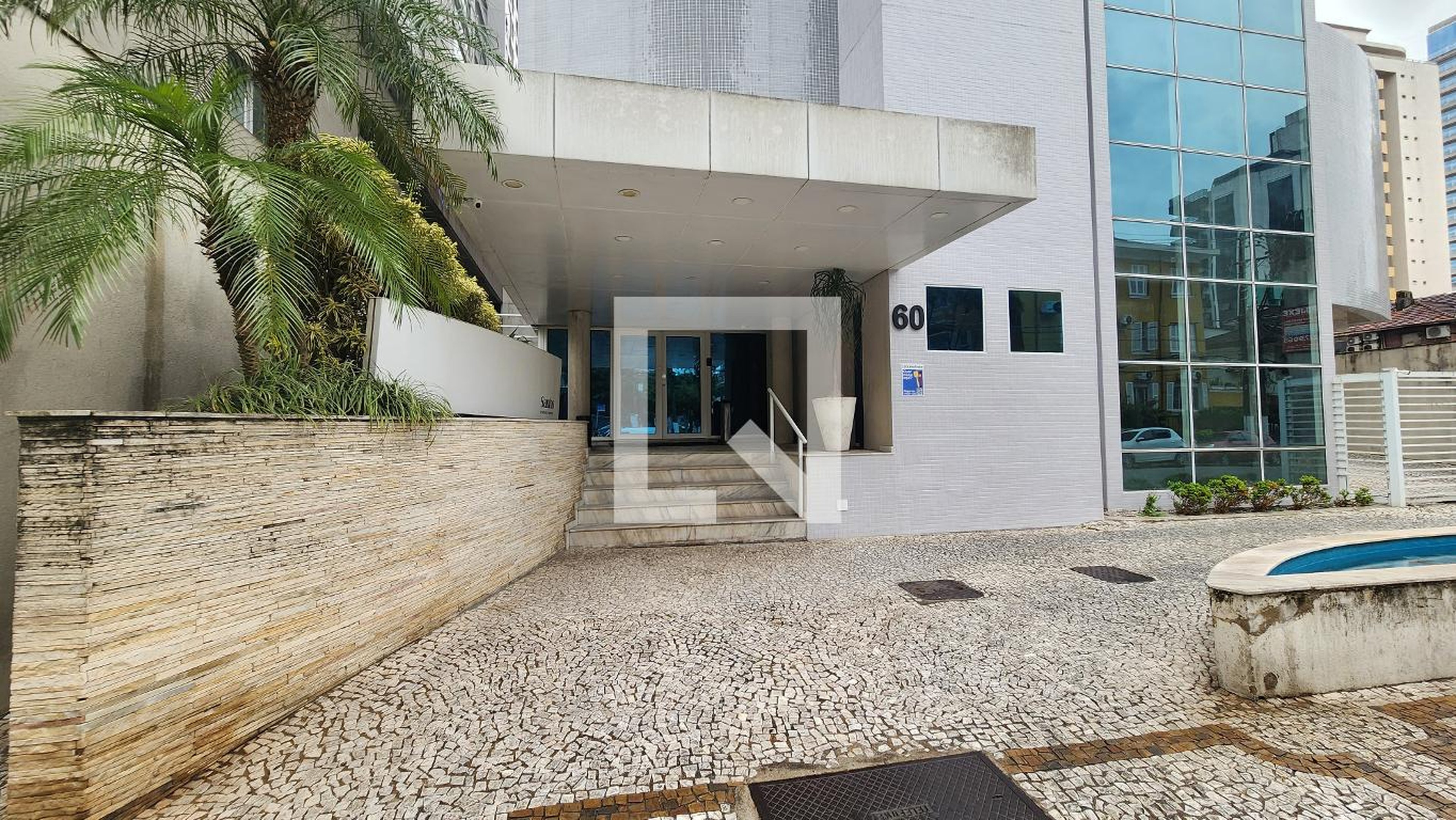 Fachada Condomínio Loft Santos Residence Service