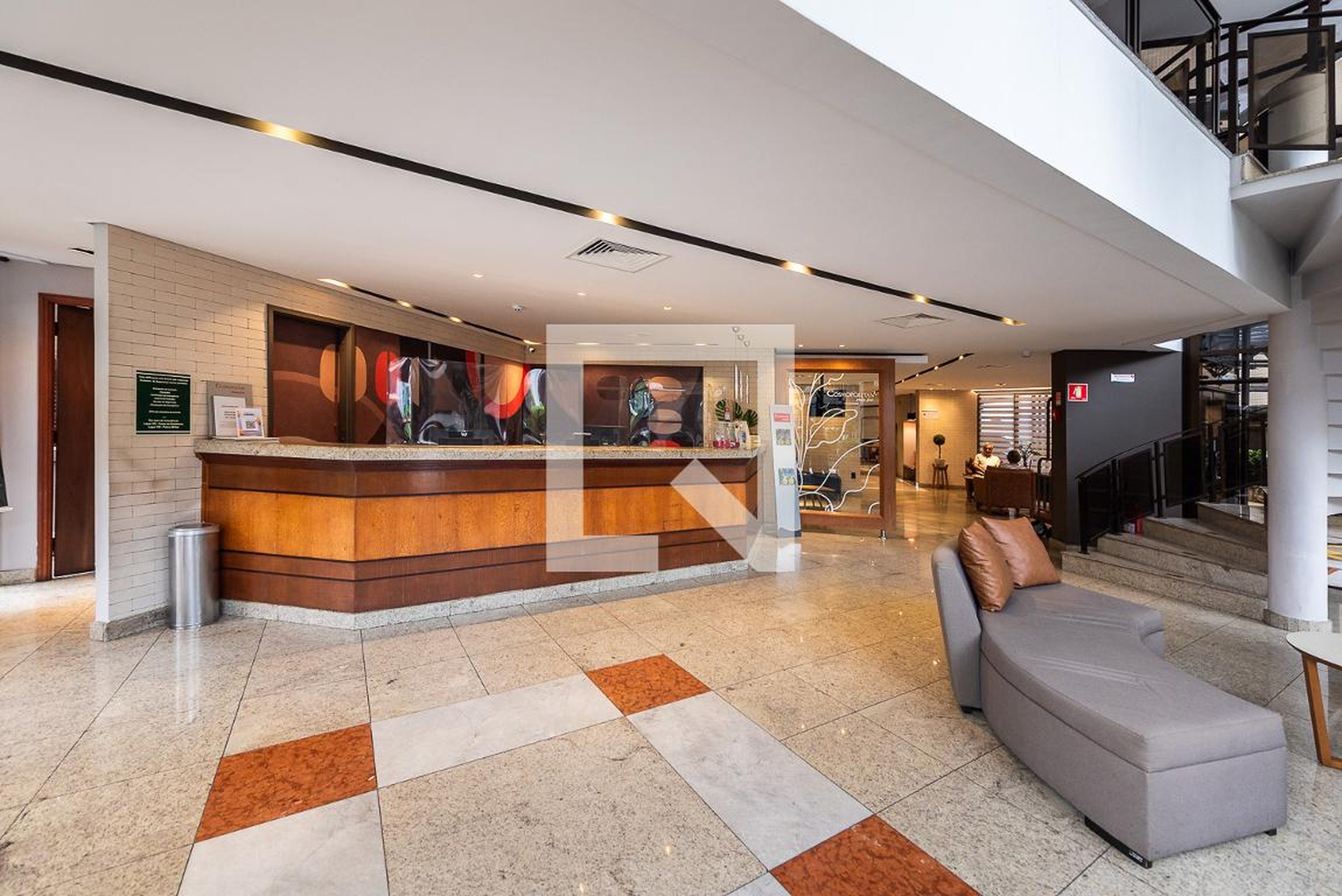 Hall de entrada - Cosmopolitan Praia Flat Santos