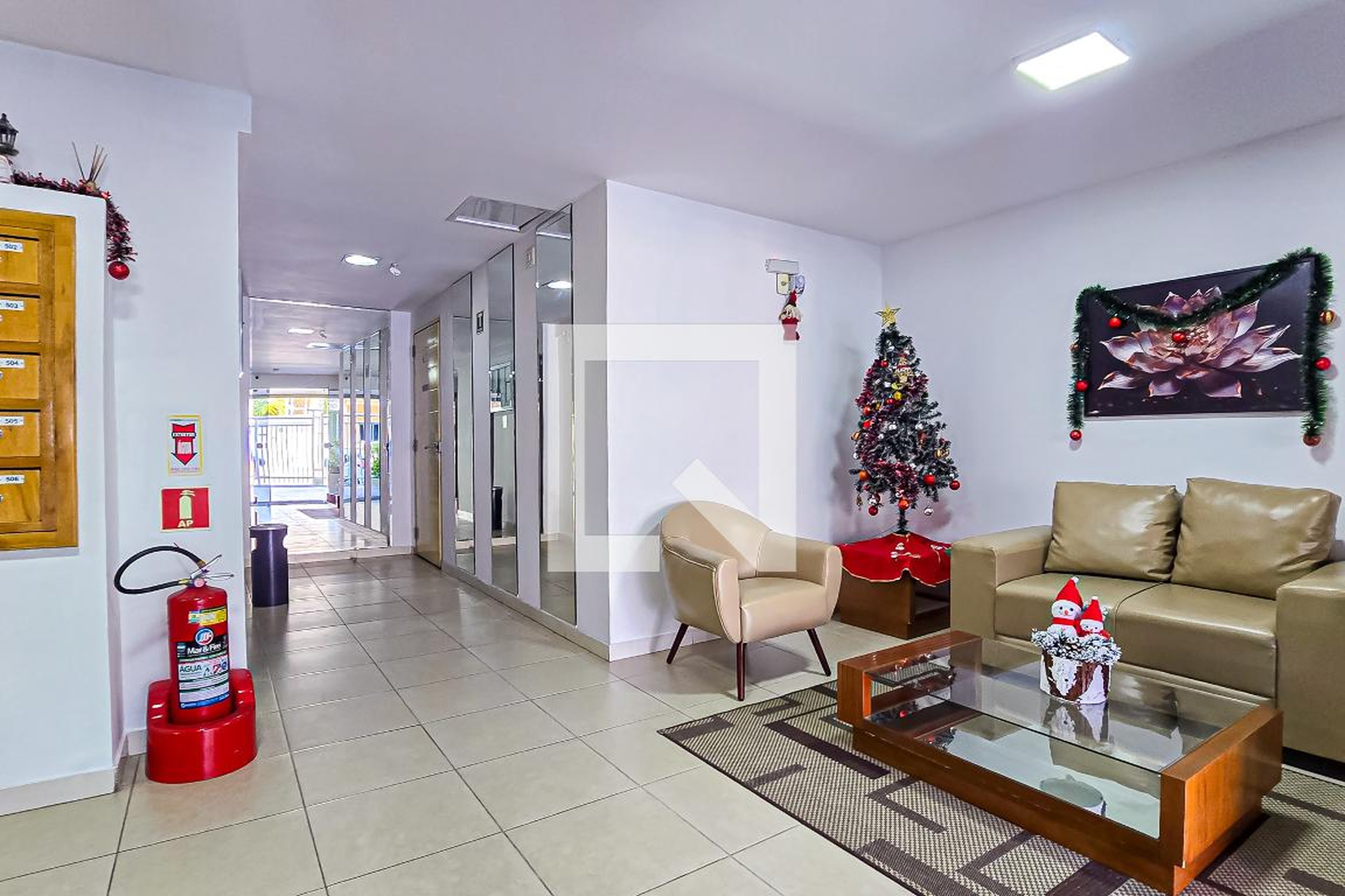 Hall social - Residencial das Palmeiras